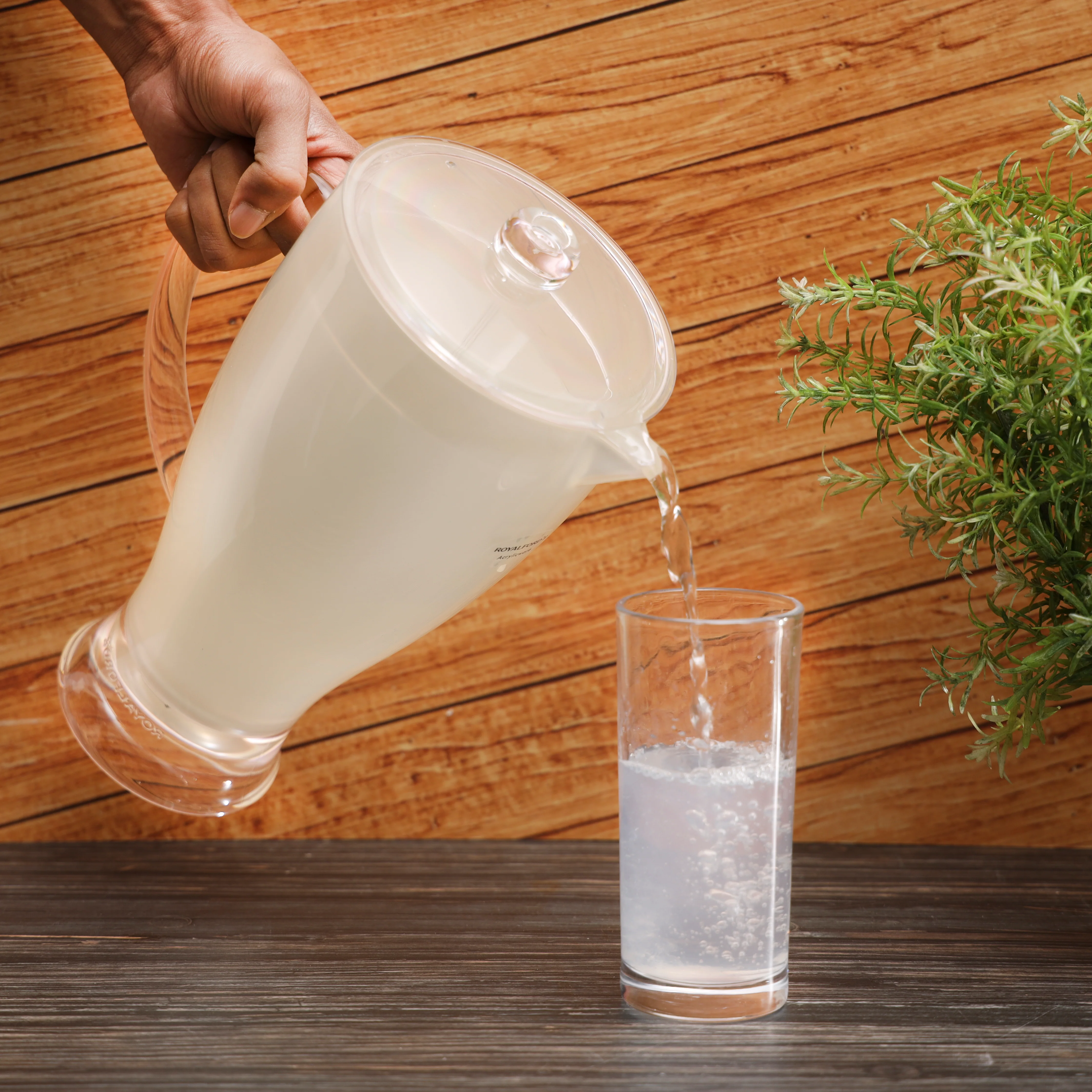 Royalford RF345N Acrylic Water Jug 2.1L | Durable Plastic Body| Spill-Resistant Lid & Ergonomic Handle for Serving Water, Juice, Cold Beverages at Home, Office & Parties - Image 3