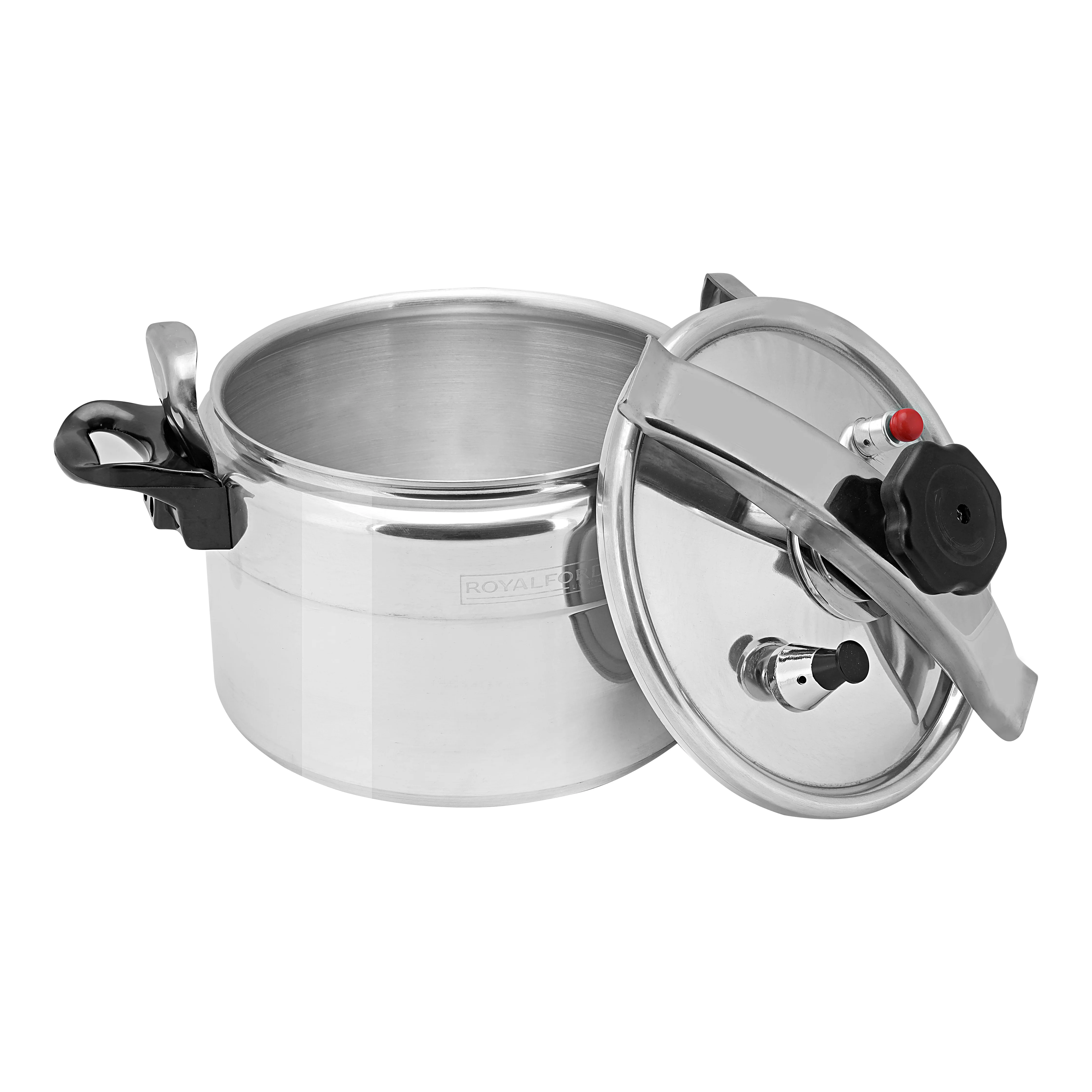 Royalford RF356PC15 Aluminium Alloy Pressure Cooker | 15L Heavy Duty Large Capacity Cooker | Multi Safety Device | Perfect for Home Bulk Cooking and Catering Use - Image 5