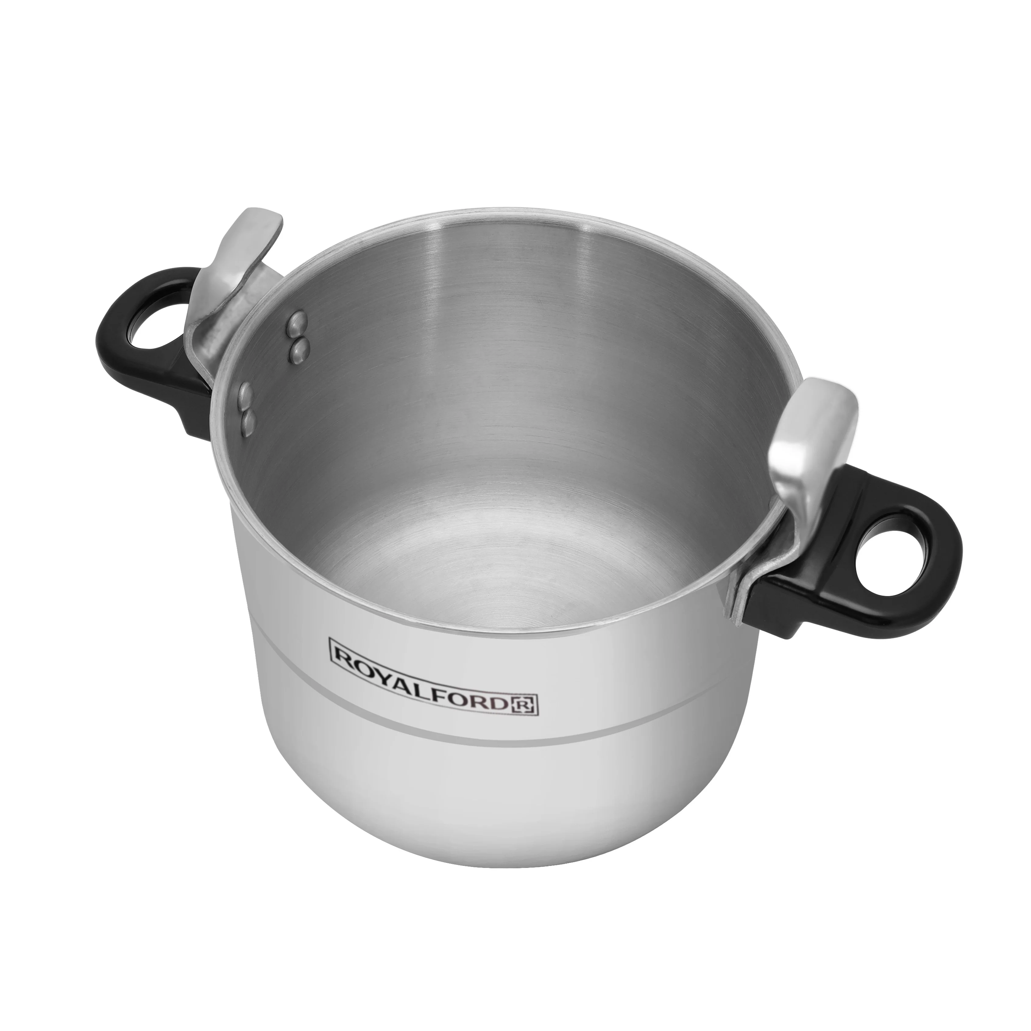 Royalford RF358PC7 7.0 Litre Aluminium Alloy Pressure Cooker | Multi-Safety Device | Extra Thick Body | Handles and Fast | Safe Cooking Performance for Large Families - Image 4