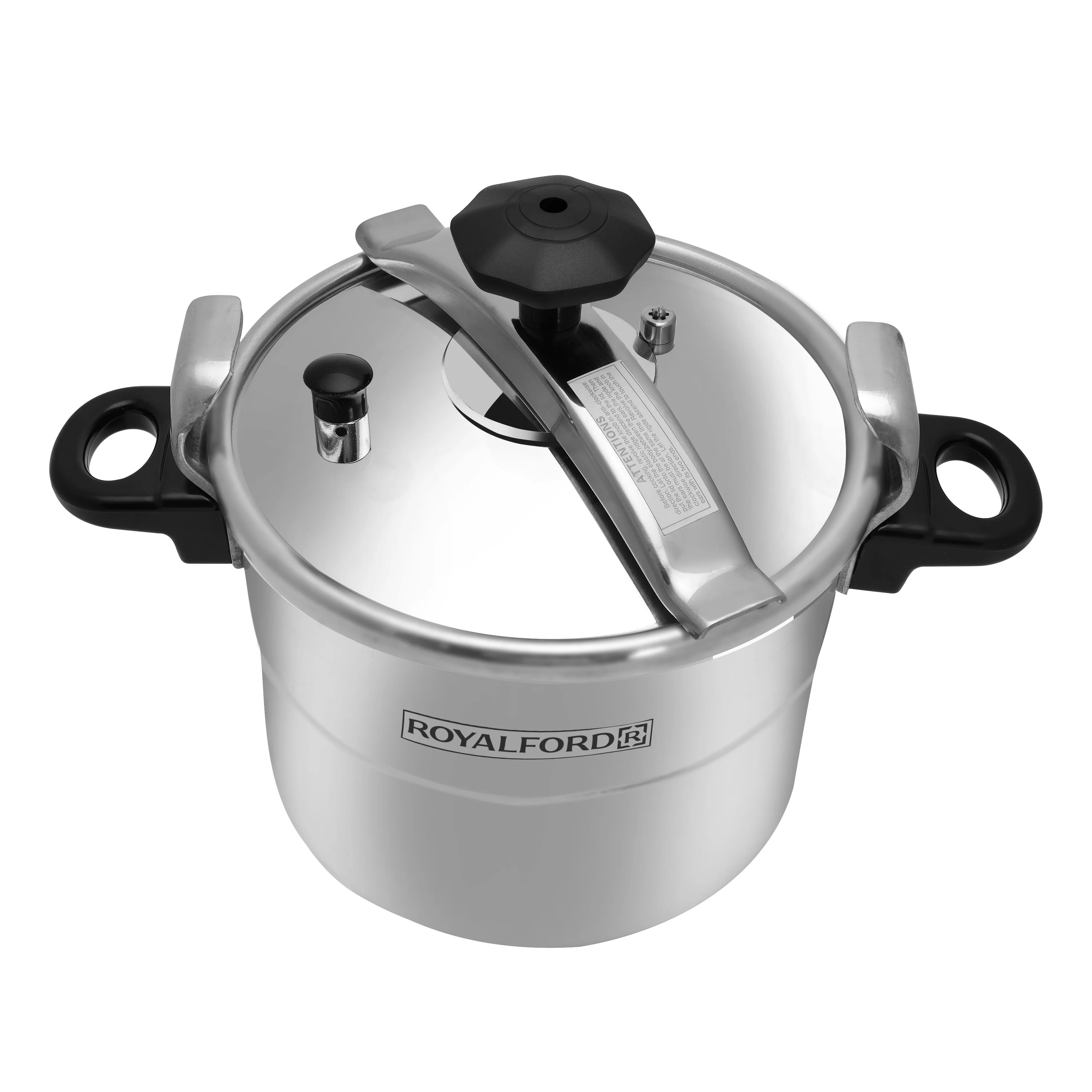 Royalford RF359PC9 9L Aluminium Alloy Pressure Cooker | Multi Safety Device | Heavy Duty Base & Easy Grip Handles | Perfect for Fast, Safe and Efficient Family Cooking - Image 3