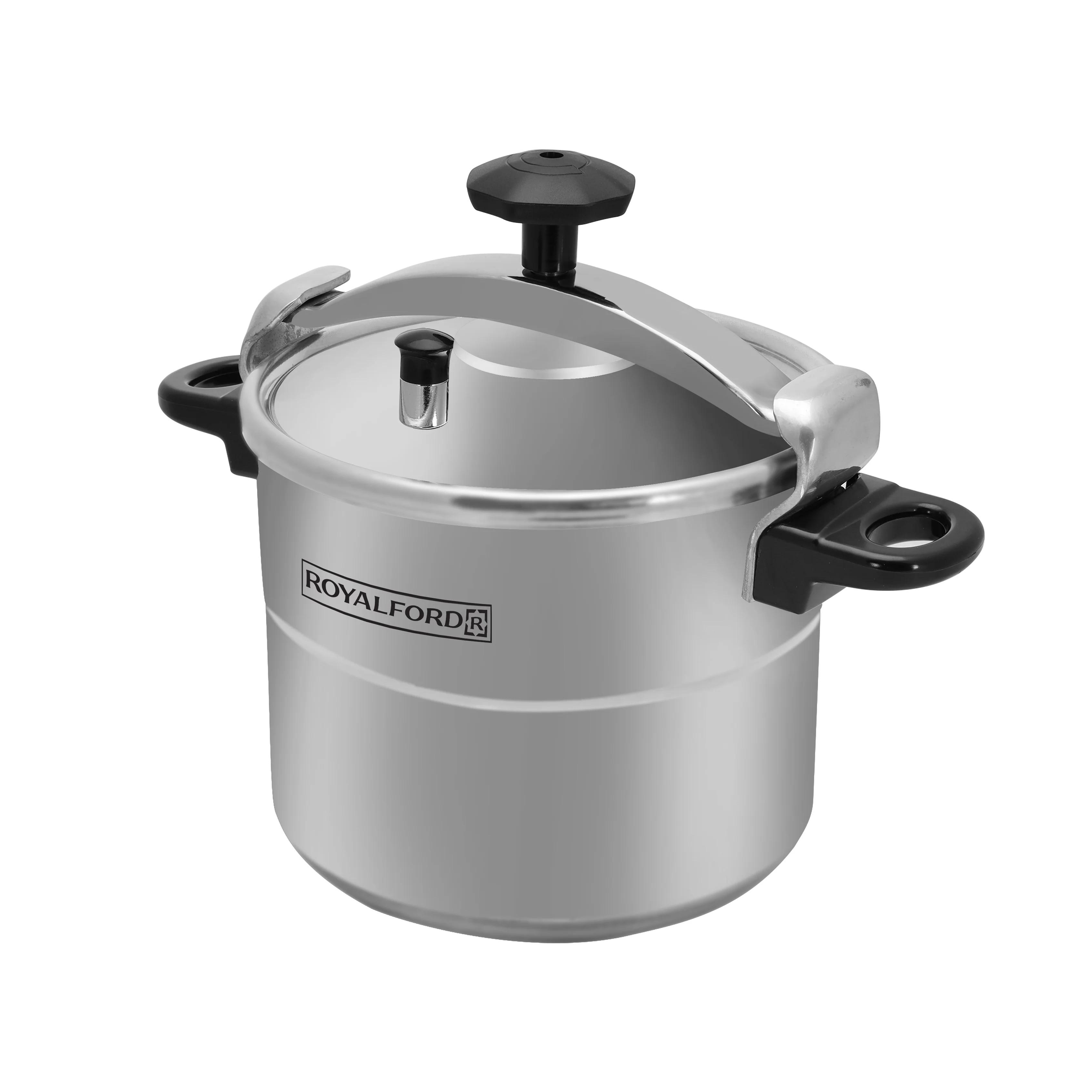 Royalford RF359PC9 9L Aluminium Alloy Pressure Cooker | Multi Safety Device | Heavy Duty Base & Easy Grip Handles | Perfect for Fast, Safe and Efficient Family Cooking - Image 4