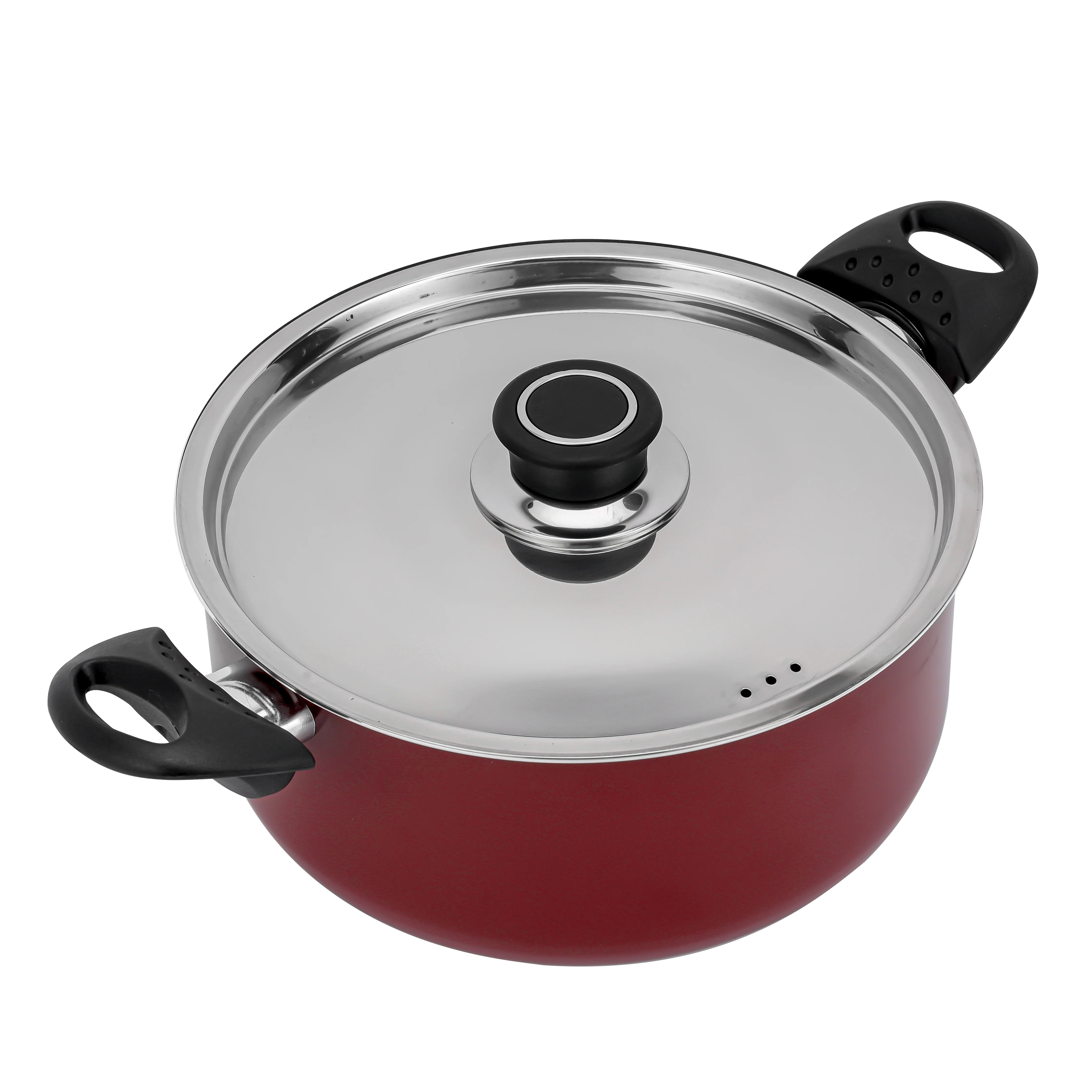 Royalford RF389C22 22CM Aluminium Casserole with Stainless Steel Lid | 3-Layer Non-Stick Coating |  3.0MM Thick Body |  CD Bottom |  Heat-Resistant Bakelite Handles - Image 2