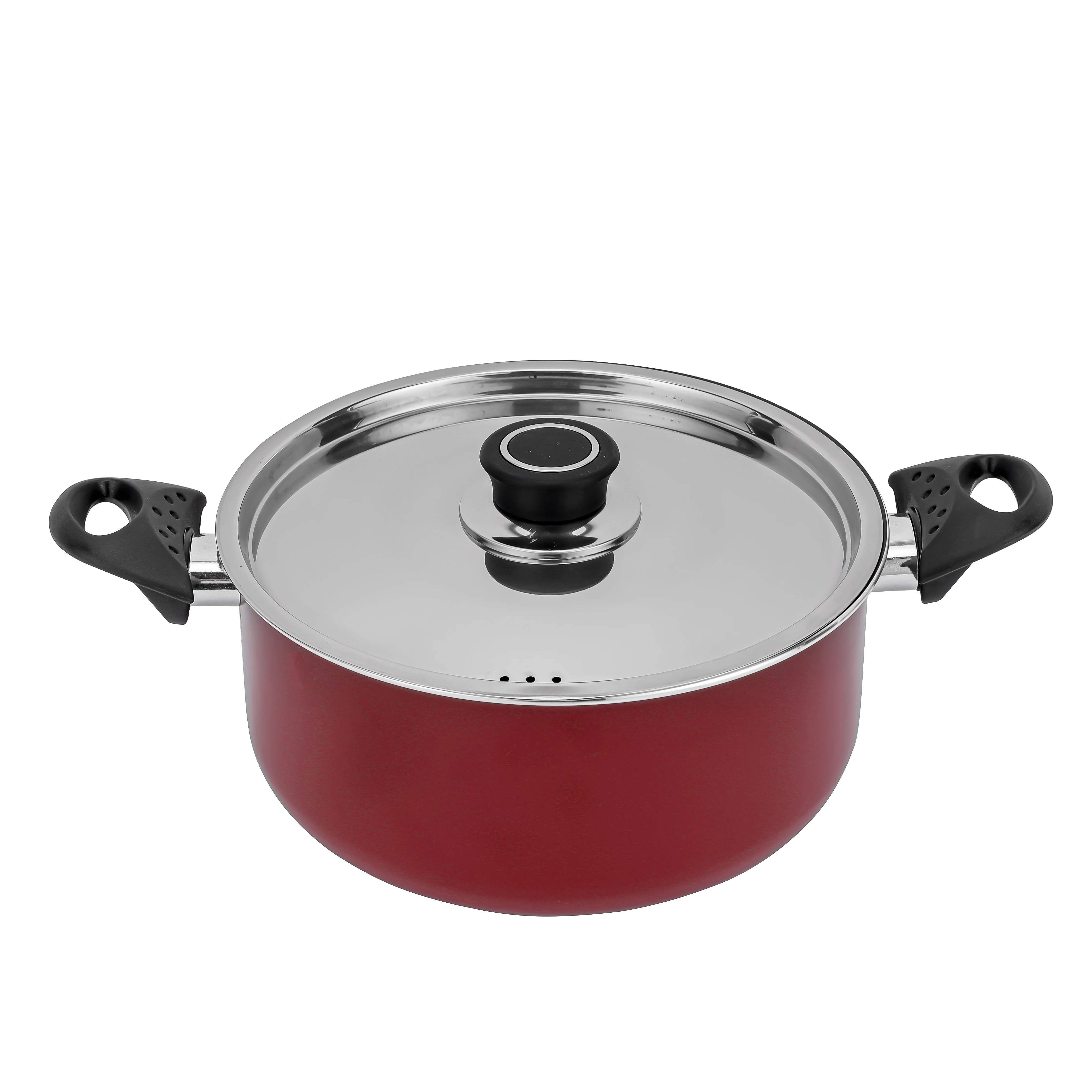 Royalford RF389C22 22CM Aluminium Casserole with Stainless Steel Lid | 3-Layer Non-Stick Coating |  3.0MM Thick Body |  CD Bottom |  Heat-Resistant Bakelite Handles - Image 3