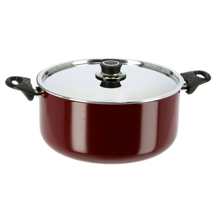 Royalford RF390C24 Non Stick Casserole with Lid | 24cm | 3 Layer Non Stick Aluminium Cookware | Glass Lid | Heavy Duty Bakelite Handles | Spin Bottom for Even Heating - Image 2