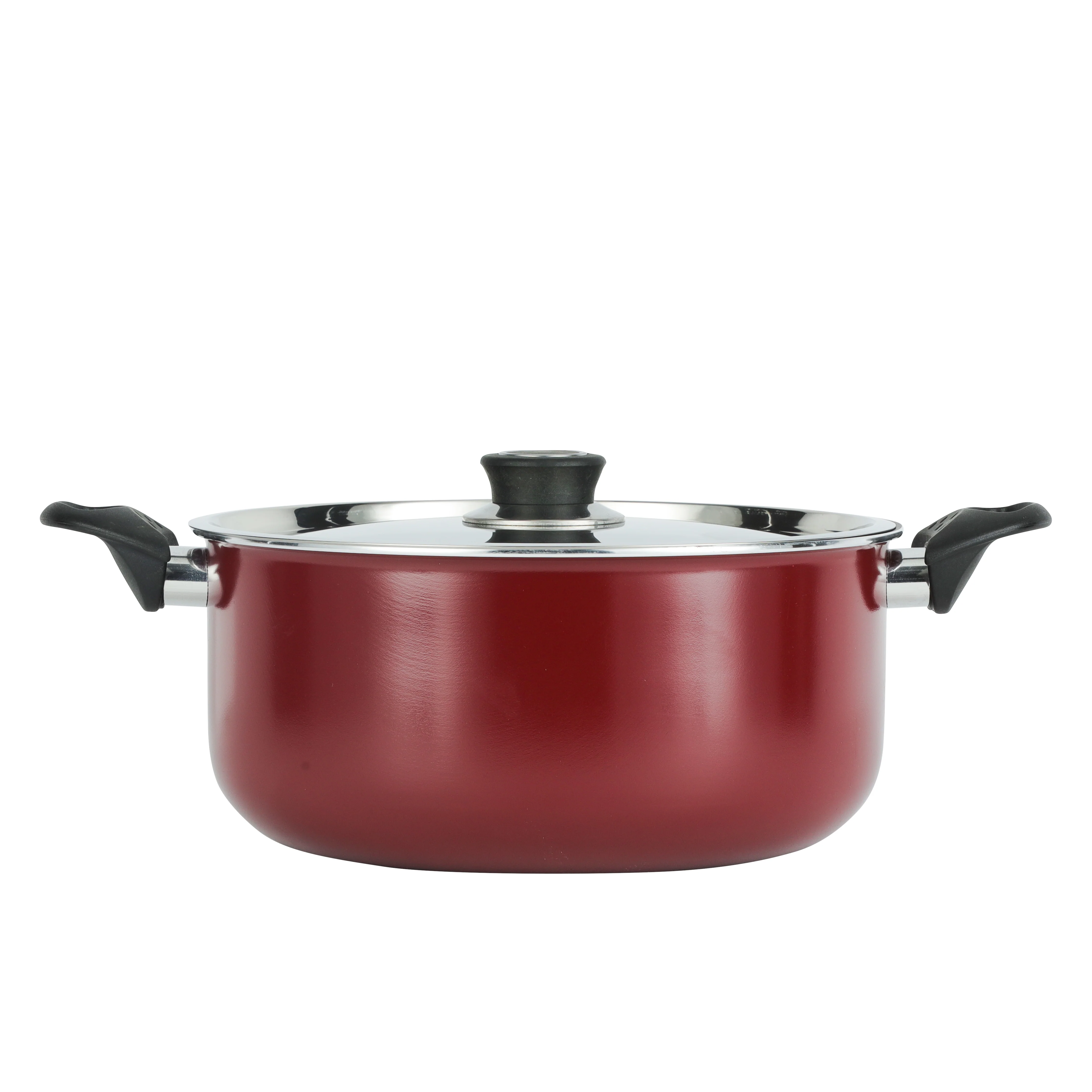 Royalford RF391C26 26CM Aluminium Non-Stick Casserole | Stainless Steel Lid | 3.0MM Thick Pressed Aluminium Body | 3-Layer Durable Coating | Stylish & Long-Lasting Use - Image 2