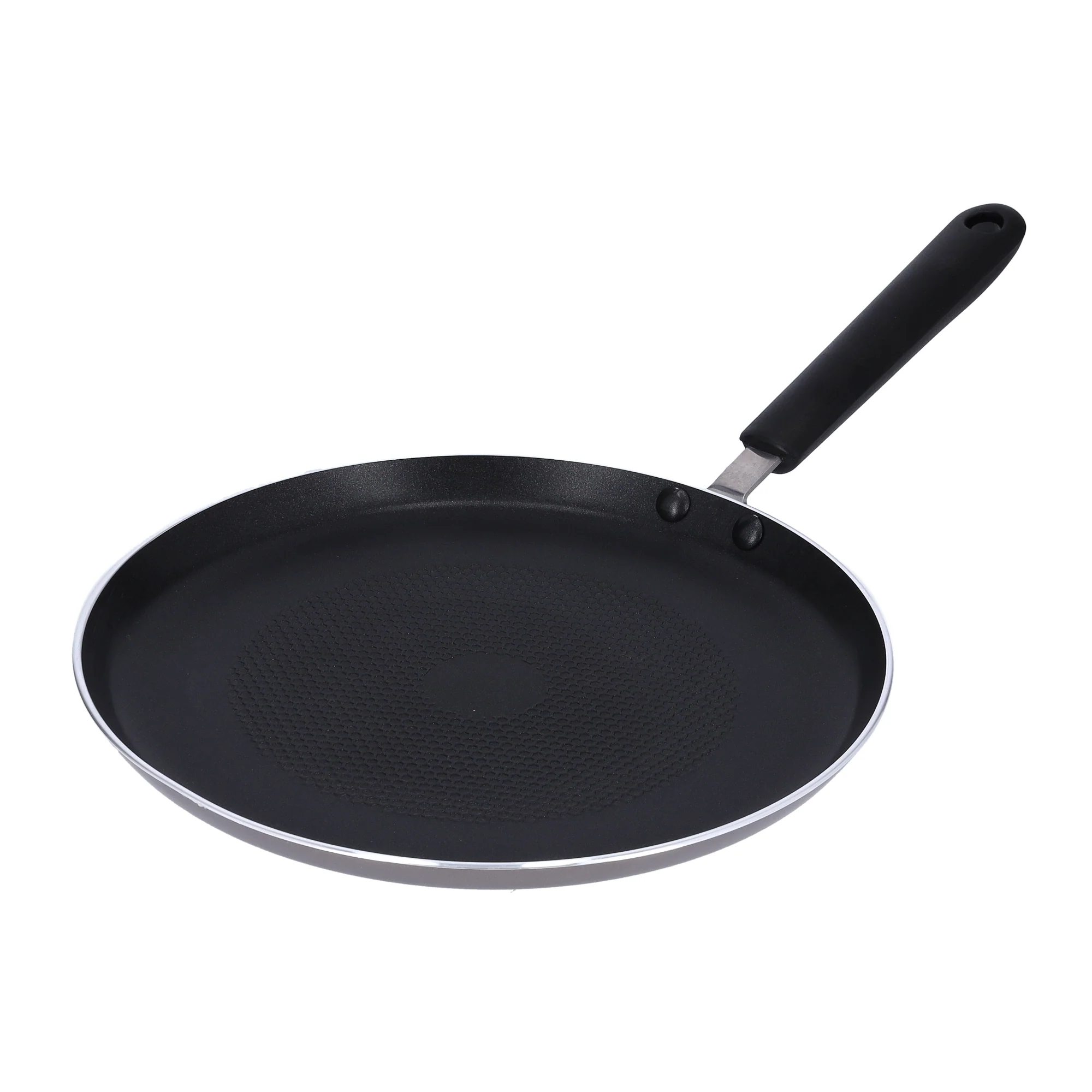 Royalford RF4125PC 26CM Non-Stick Pancake Tawa | Induction Compatible Base | 2-Layer Coating | 3.0MM Thick Aluminium Body & Heat-Resistant Handle for Daily Home Use - Image 3