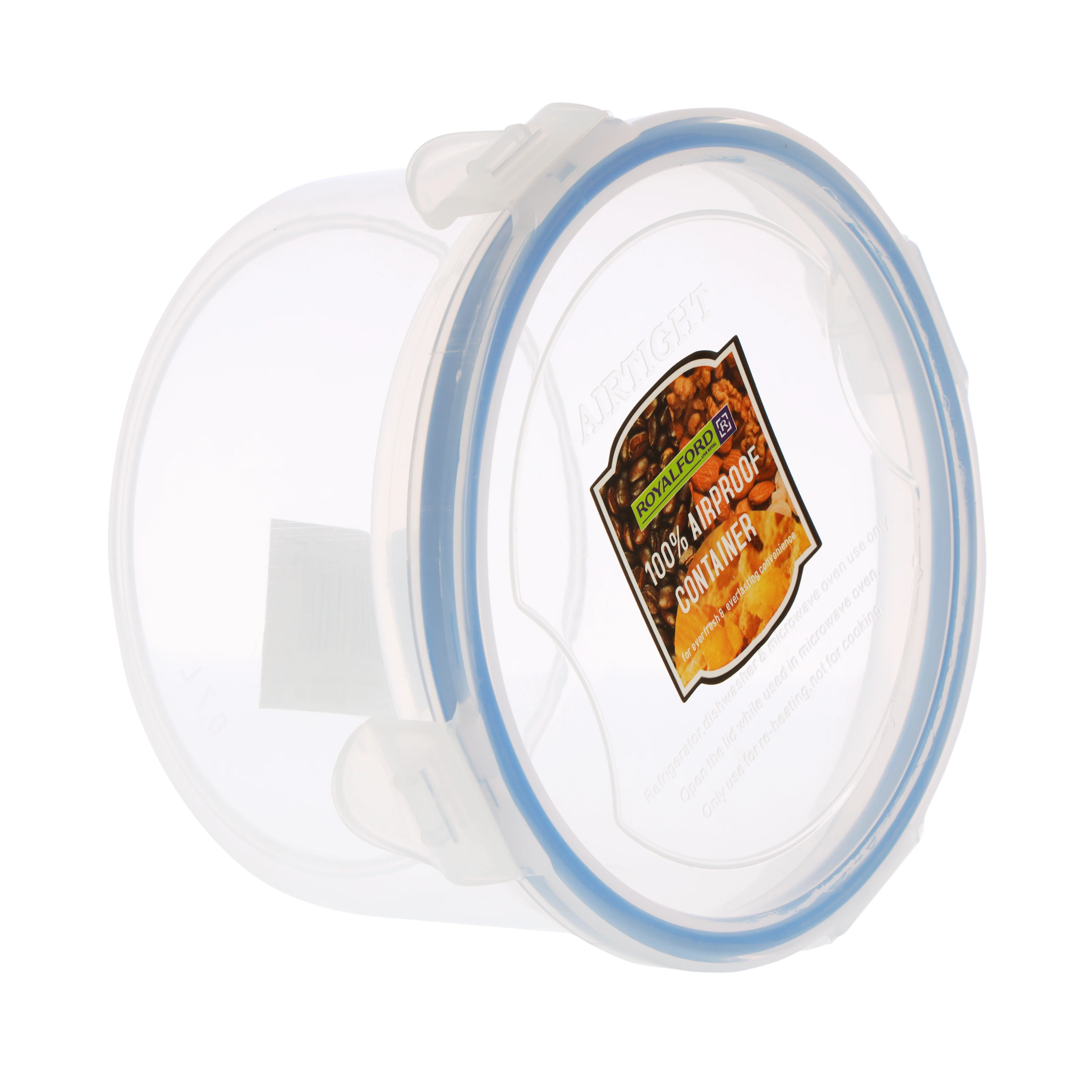 Royalford RF418 700ML Transparent Airproof Food Storage Container | BPA Free Stackable Airtight Box | Dishwasher Safe and Freezer Safe Kitchen Organizer Container - Image 3