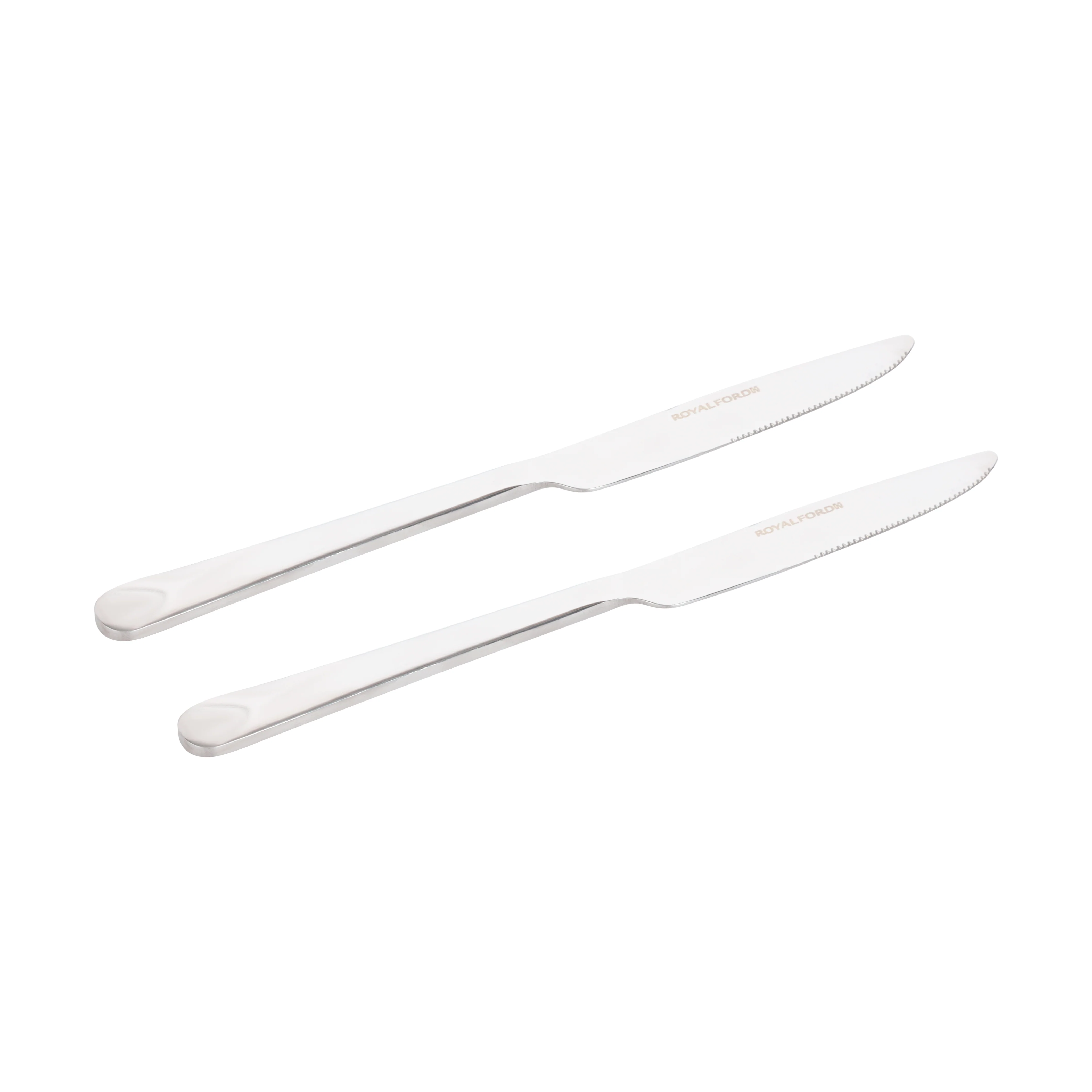 Royalford RF4188 TK 2PCS table knife set| durable stainless steel with sharp serrated edges| ergonomic handles & ideal for cutting meat, vegetables for daily use| - Image 3
