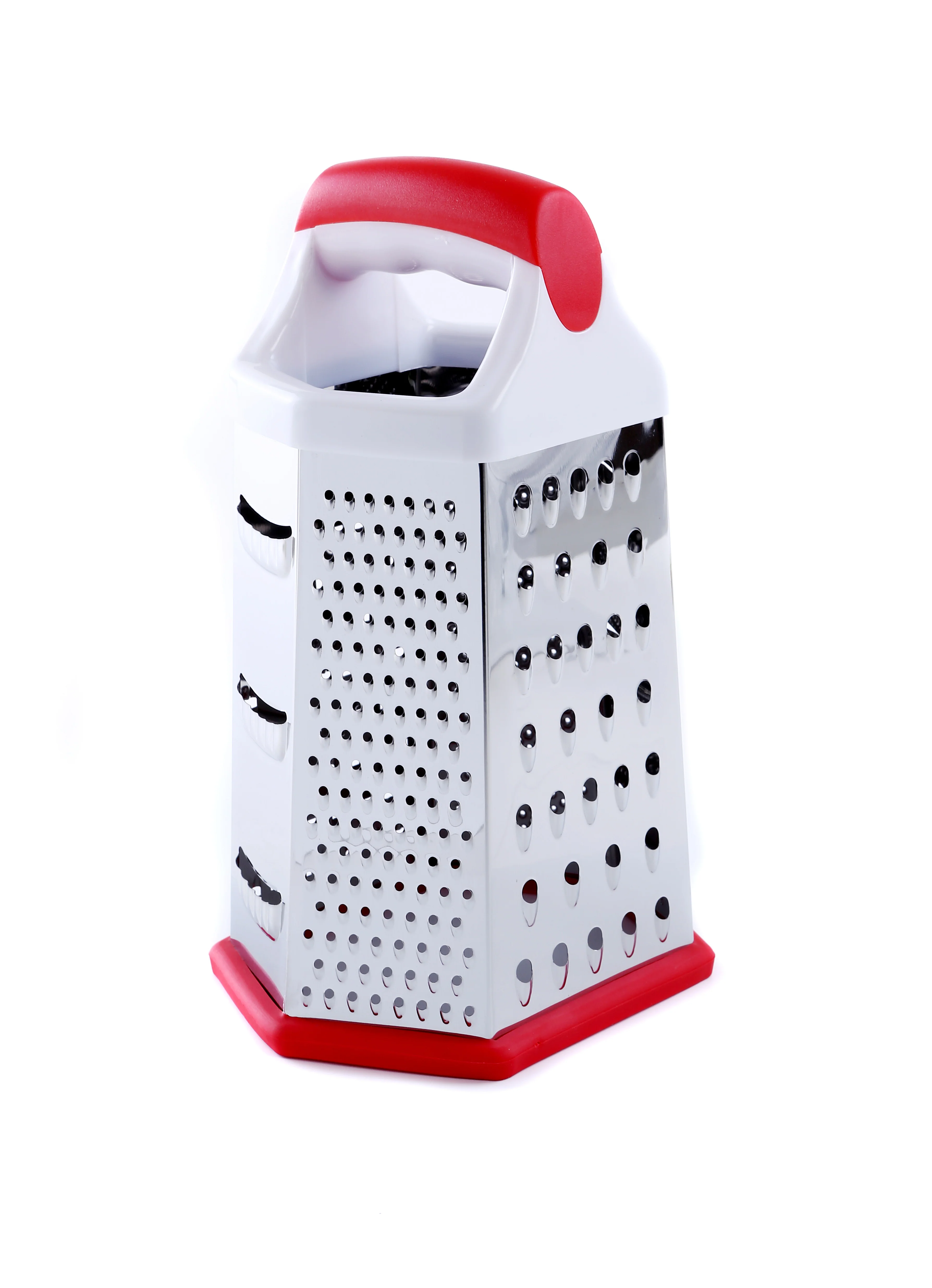 Royalford RF4192 6 Sided Stainless Steel Grater | Ergonomic Handle | Non Slip Base | Multipurpose Kitchen Grater for Cheese, Vegetables & Fruits | Food Grade - Image 5