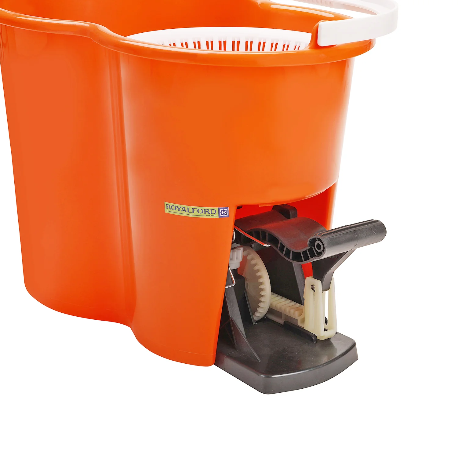 RoyalFord RF4238 Spin Easy Mop with Bucket | Stainless Steel Handle | Hands Free Wringing Microfiber Floor Cleaning Mop Set | Perfect for Home Tile & Marble Cleaning - Image 5