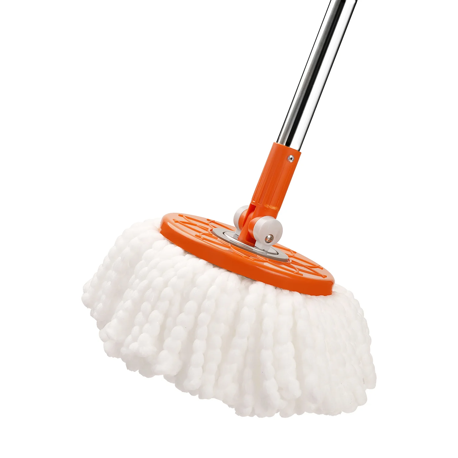 RoyalFord RF4238 Spin Easy Mop with Bucket | Stainless Steel Handle | Hands Free Wringing Microfiber Floor Cleaning Mop Set | Perfect for Home Tile & Marble Cleaning - Image 6