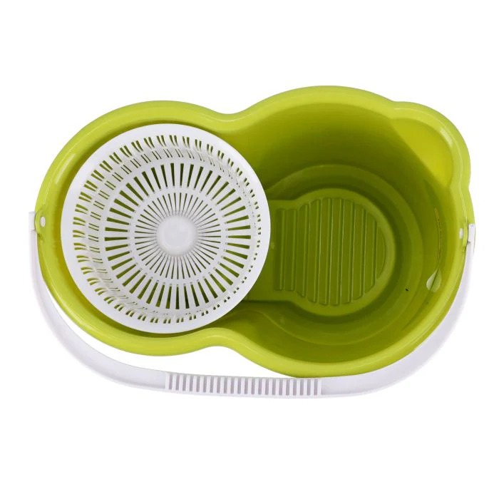Royalford RF4238GR Spin Easy Mop with Bucket | 360° Rotating Microfiber Mop Head | Adjustable Height Handle |  Foot Pedal Spinner | Fast Drying & Free Extra Mop - Image 6