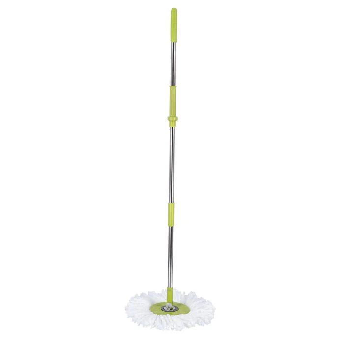 Royalford RF4238GR Spin Easy Mop with Bucket | 360° Rotating Microfiber Mop Head | Adjustable Height Handle |  Foot Pedal Spinner | Fast Drying & Free Extra Mop - Image 7