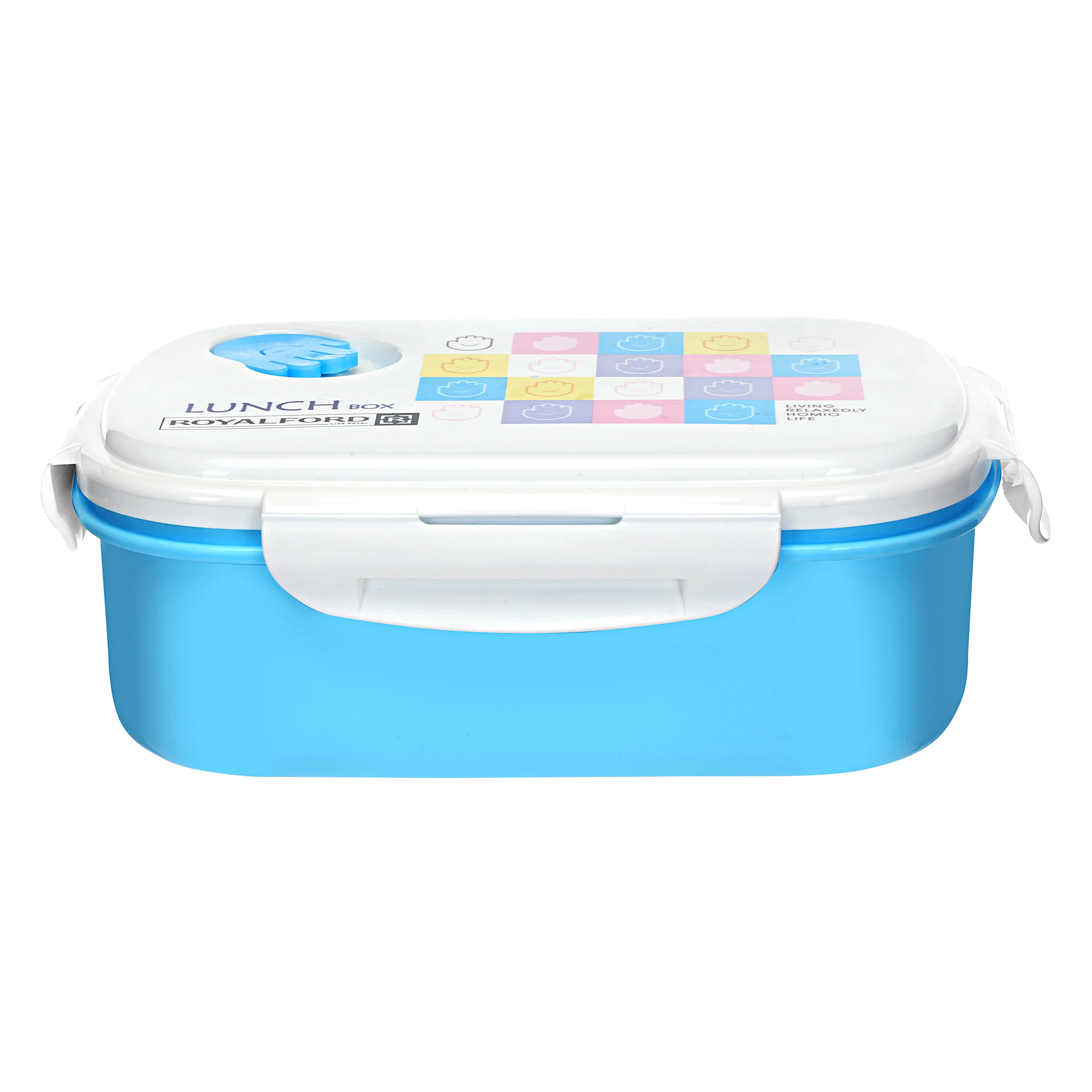 Royalford RF4396 lunch box with water bottle set for kids| durable and lightweight design with secure locking lid| spill-resistant bottle, perfect for school, travel| - Image 3
