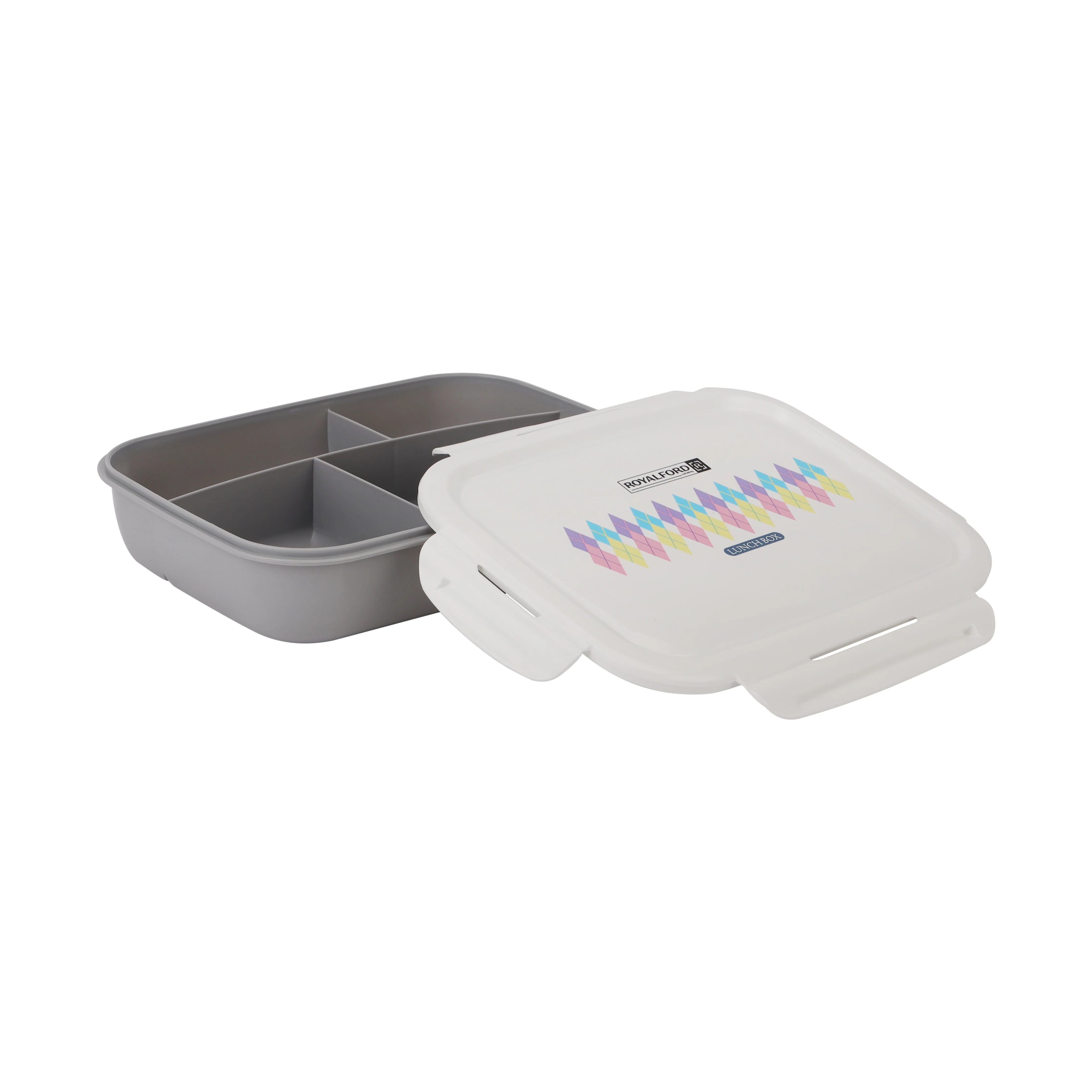 Royalford RF4397 lunch box with secure lid| food-grade container with stylish design, lightweight and easy to carry| ideal for school, office, travel & food storage use| - Image 3