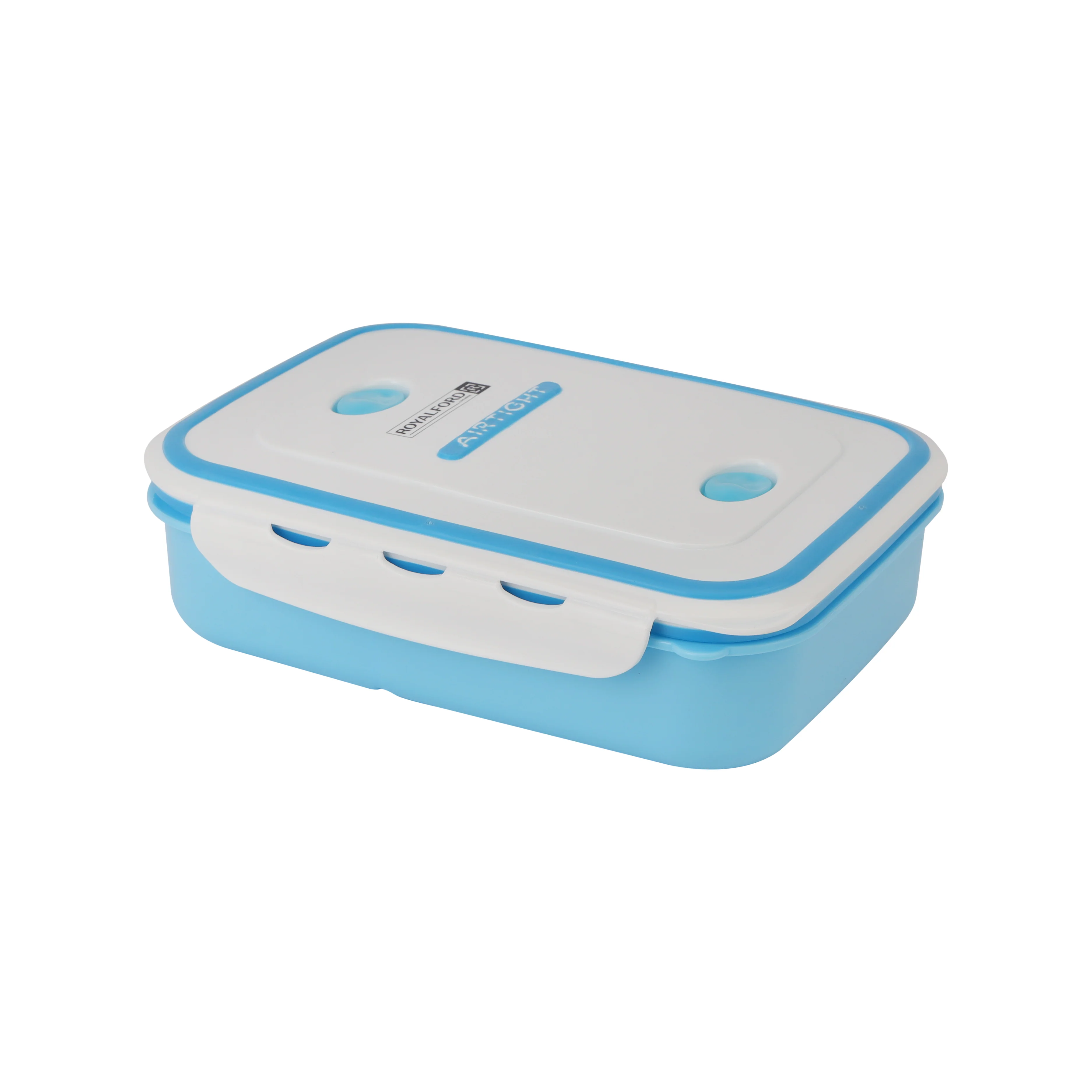 Royalford RF4398 Airtight Lunch Box 1200ML| 2 compartments and spoon with BPA-free and leakproof design| durable and lightweight, ideal for school, office, trave| - Image 3
