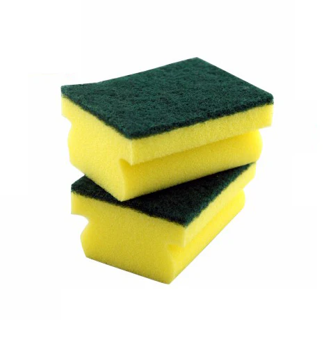 RoyalFord RF4853 SS Rosele Wilkin’s Sponge Scrubbers Nail Saver |2PCS Heavy Duty Kitchen Cleaning Sponges | Dual Layer |Non Scratch Dishwashing Scrub Pad | Long Lasting - Image 2