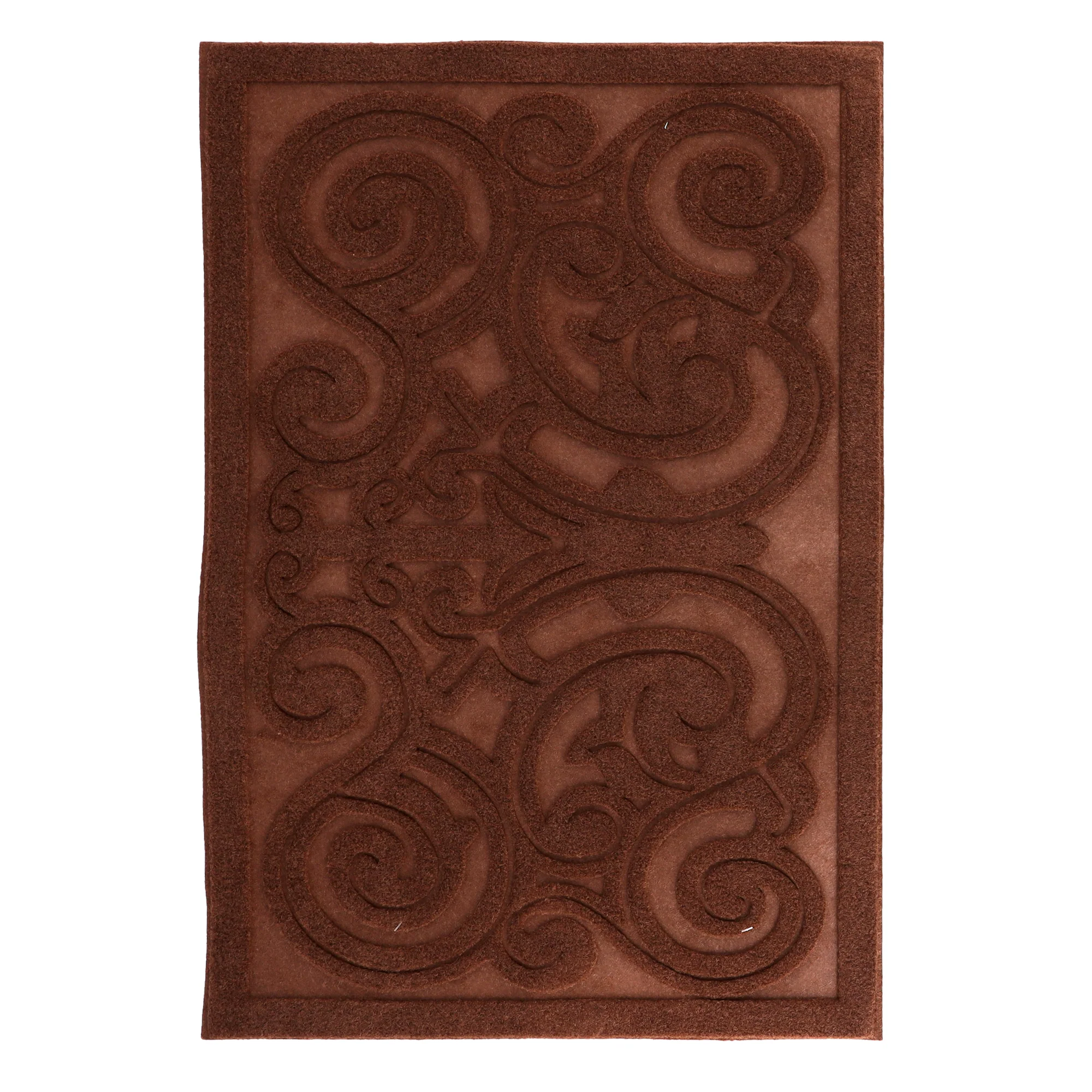 Royalford RF4956 Anti-Slip Door Mat| Indoor & Outdoor Nylon Durable Decorative Floor Mat| Strong Grip Backing, Dirt Trapping Surface & Easy to Clean Stylish Entrance Rug|