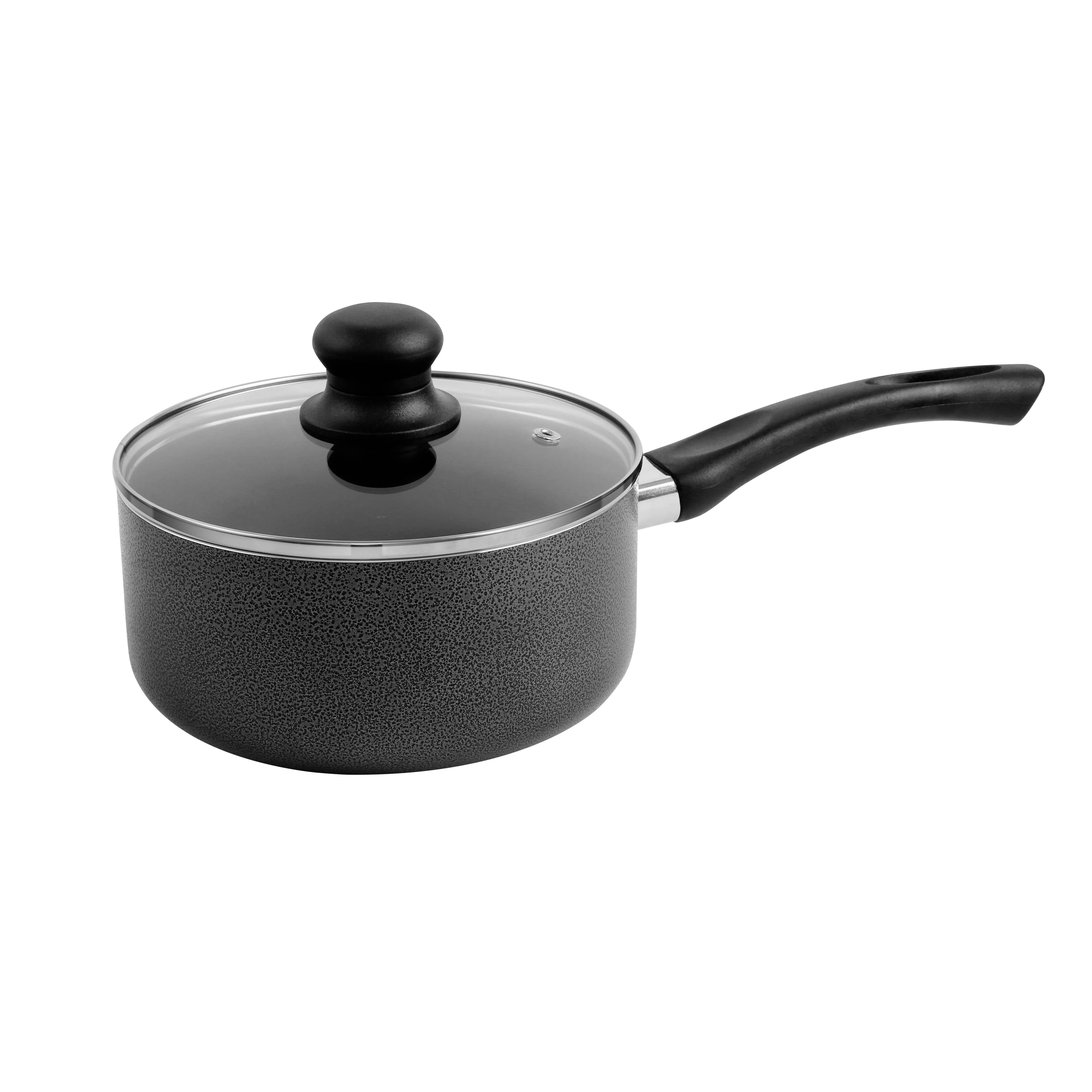 Royalford RF4999 8 Pcs Non-Stick Cookware Set | Glass Lids | Frypan | Saucepan & Casseroles | Durable Coating | Strong Handles | Dishwasher Safe for Daily Cooking Needs - Image 3