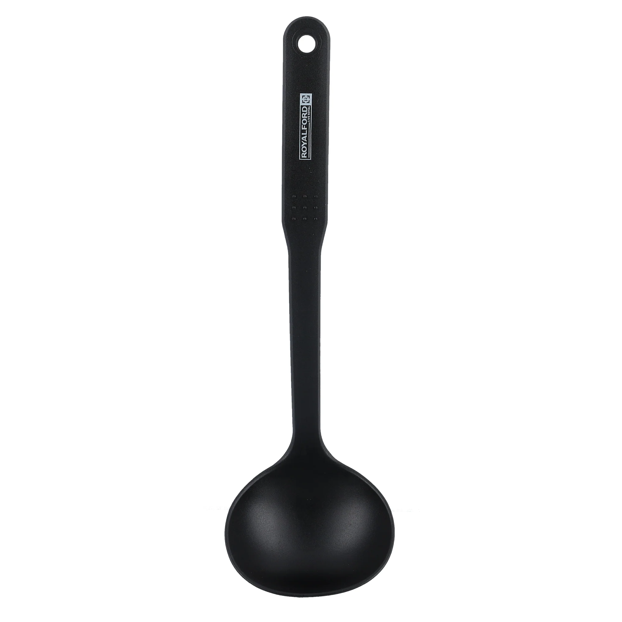 Royalford RF5055 Nylon Soup Ladle | Heat Resistant Kitchen Serving Spoon | Non Stick Safe|  Ergonomic Long Handle |  Dishwasher Safe Nylon Soup Ladle | Easy to Use - Image 4
