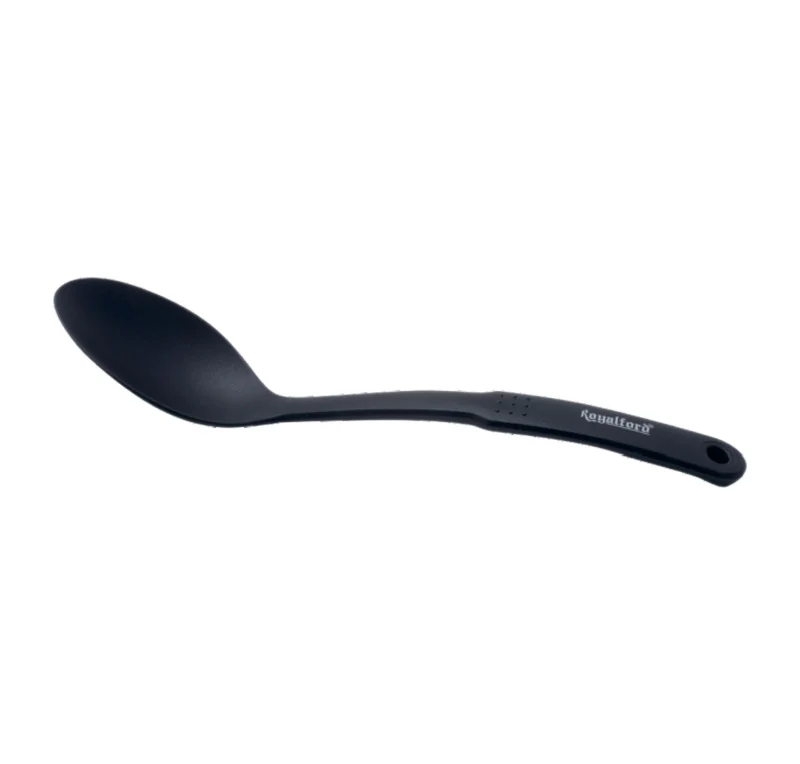 Royalford RF5057 Nylon Serving Spoon | Heat Resistant Non Stick Kitchen Spoon | Durable Ergonomic Handle | Cooking & Serving Spoon for Rice and Curry | Easy To Clean - Image 2