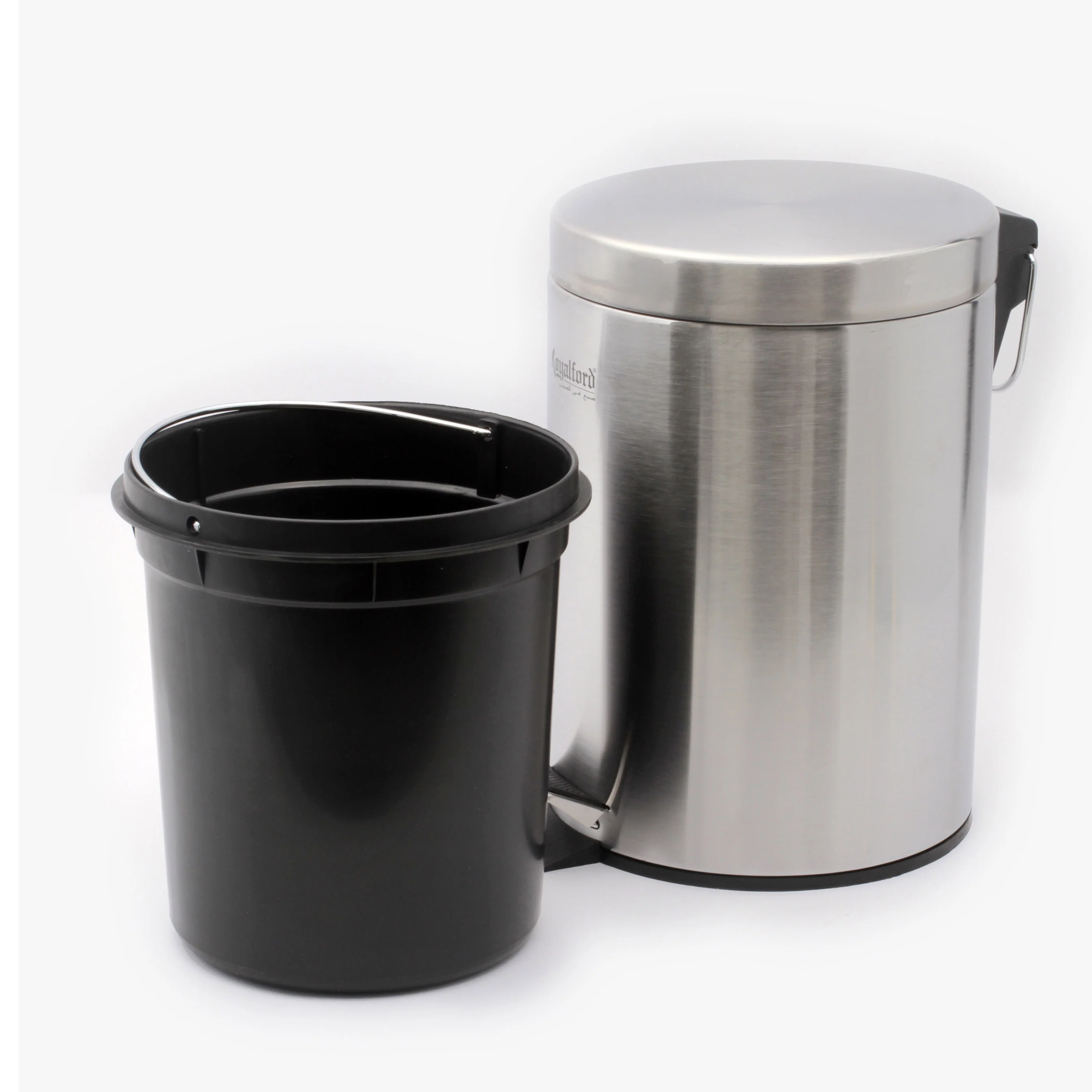 Royalford RF5125 5L Stainless Steel Pedal Bin | Soft Close Lid | Removable Inner Bucket | Hands-Free Steel Foot Pedal | Rust Resistant Waste Bin for Kitchen & Bathroom - Image 3