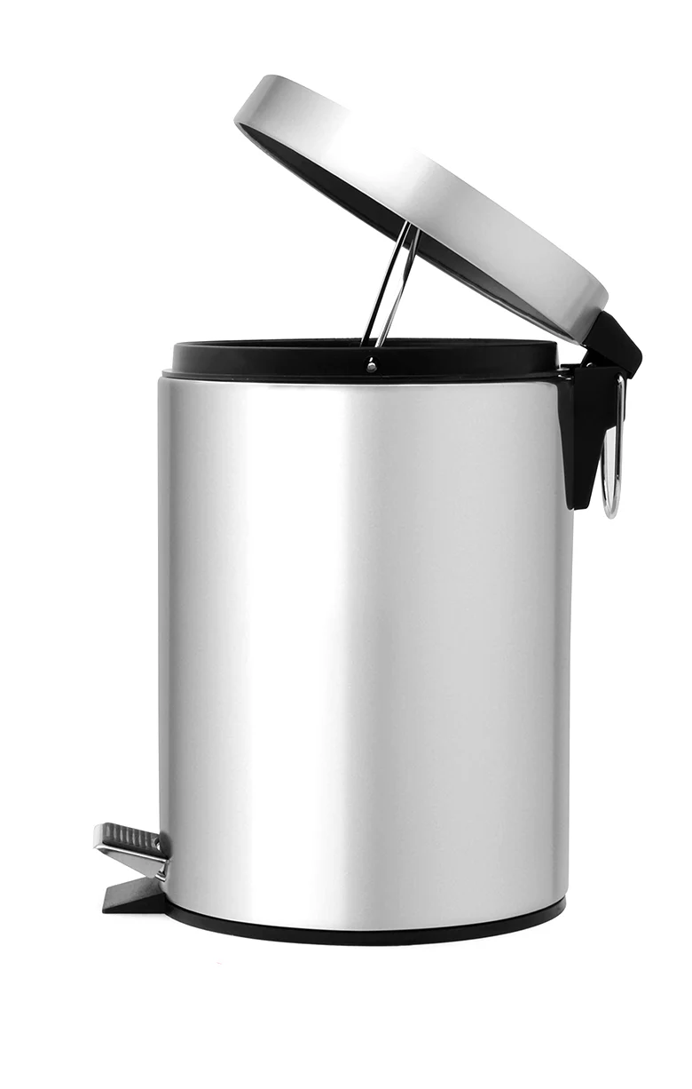 Royalford RF5127  12L stainless steel pedal bin |soft close lid offers hands-free use | removable inner bucket, rust resistant body and a sleek modern design for hygienic - Image 3