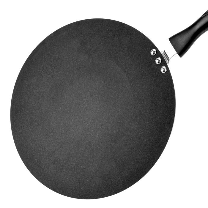 Royalford RF5331 Super Flat Tawa 32cm | Non Stick Aluminium Roti Tawa |Heat Resistant Handle | Compatible with Gas, Electric, &  Ceramic Stoves, Perfect for daily cooking - Image 3