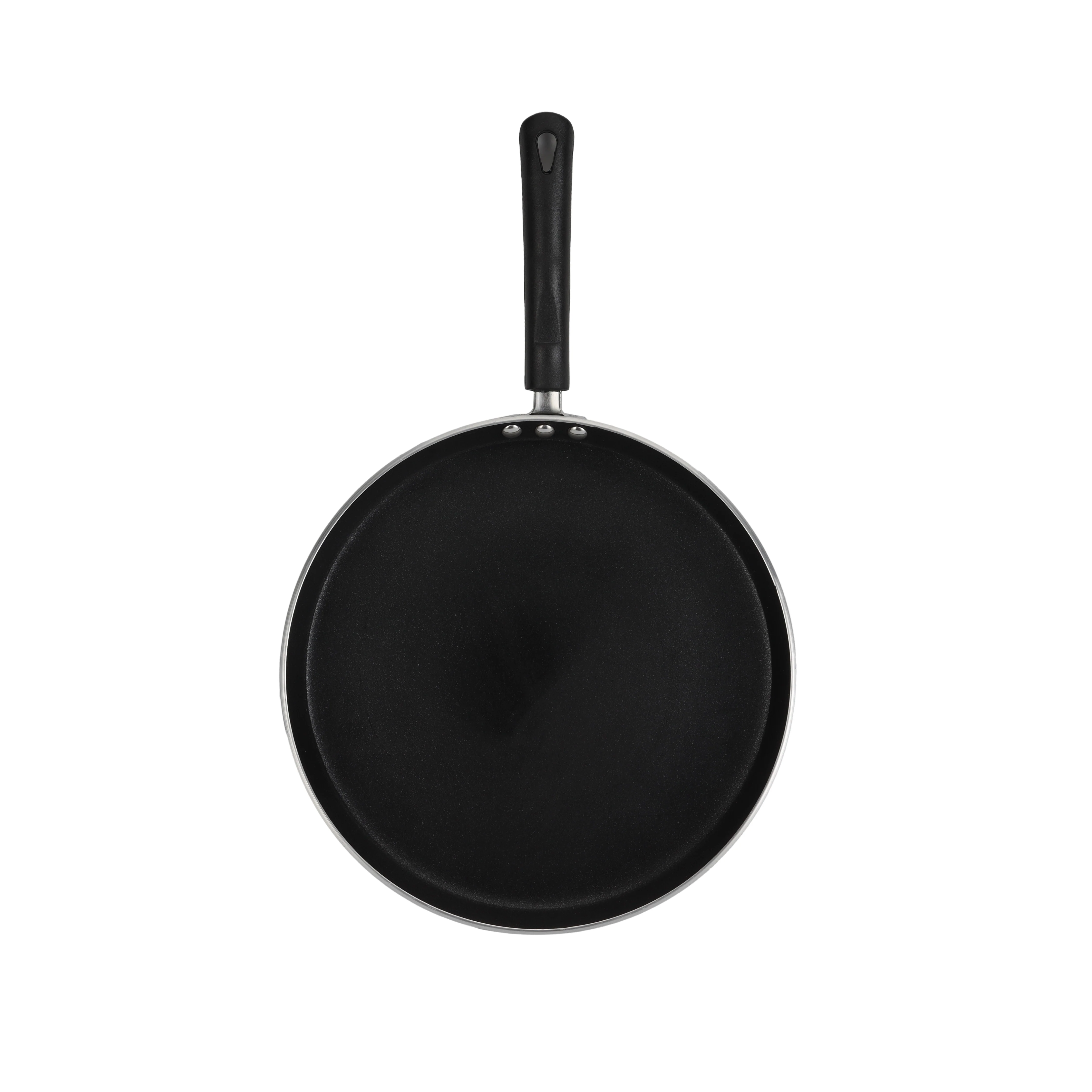 Royalford RF5332 Non-Stick Dosa Tawa 28cm | 3 Layer DuPont Coated Aluminium Flat Pan | Suitable for Dosa, Roti, Chapati with Even Heat Distribution for Everyday Cooking - Image 3