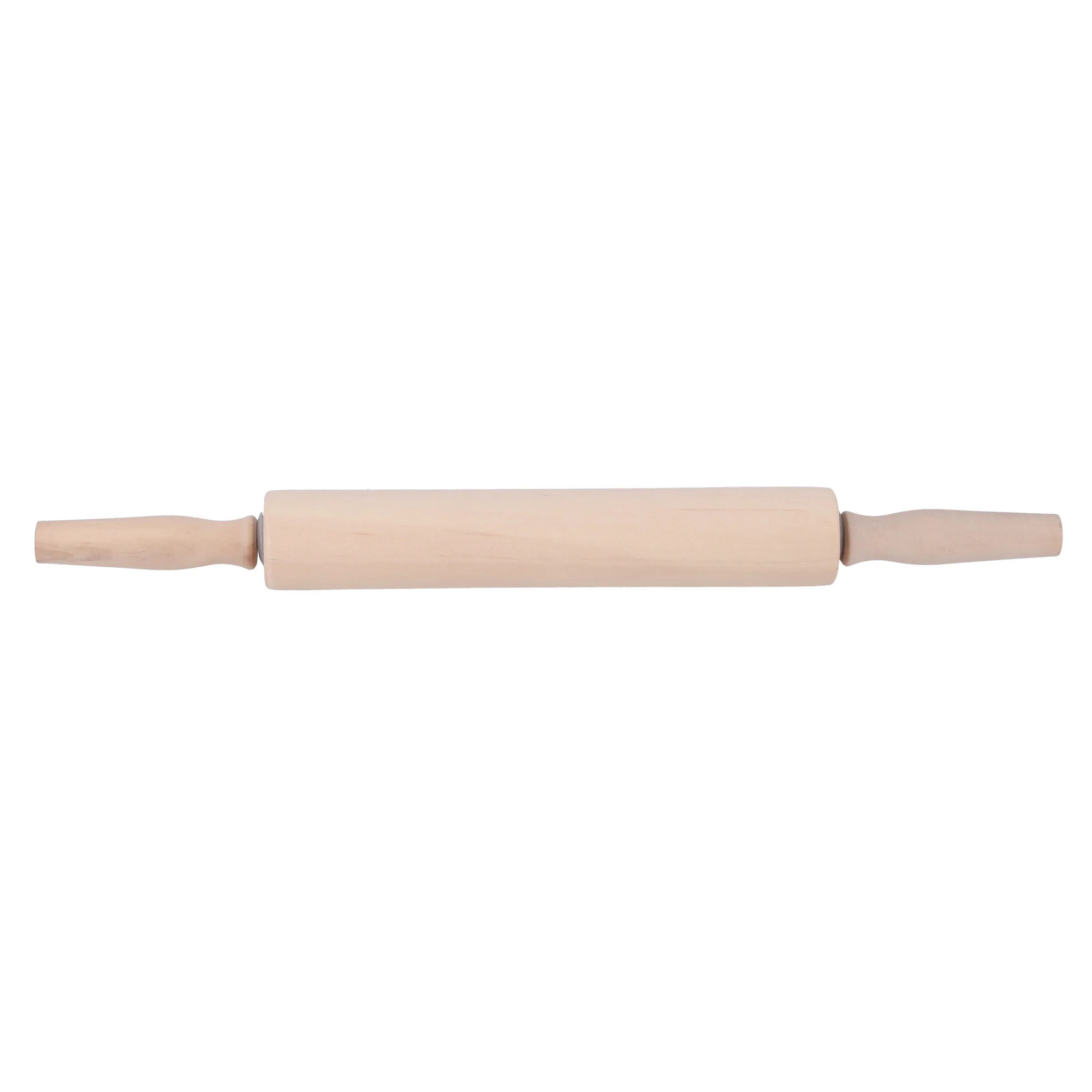 Royalford RF5370 Lotus Wood Rolling Pin | Wooden Dough Roller with Ergonomic Handles | Traditional Baking Roller for Roti, Chapati, Pizza, and Pastry | Easy to Use