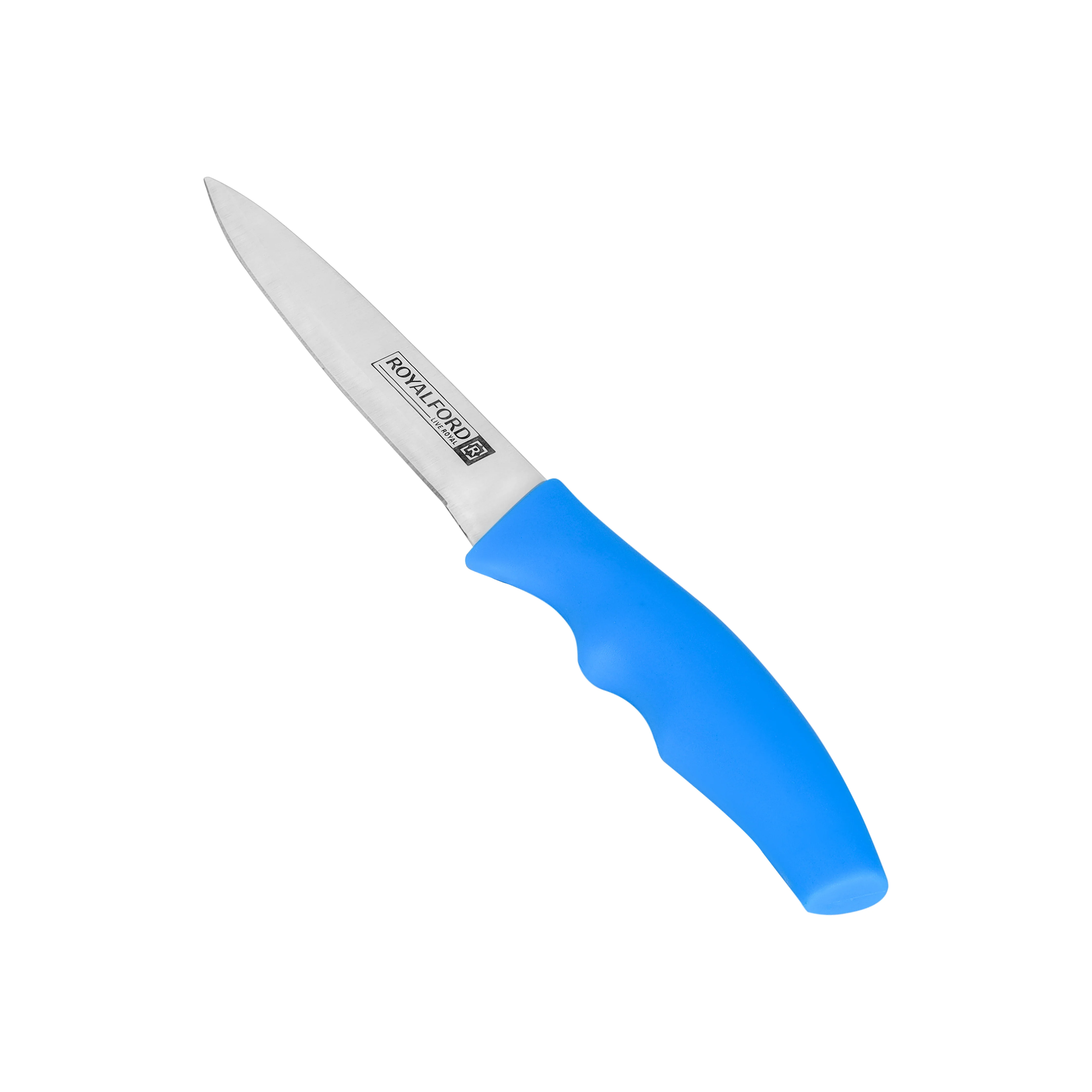 Royalford RF5387 Utility Knife Set | 3 Pieces Stainless Steel Kitchen Knives with Ergonomic Non-Slip Handles |  Multipurpose Cutting Knives for Fruits, Vegetables & Meat - Image 3
