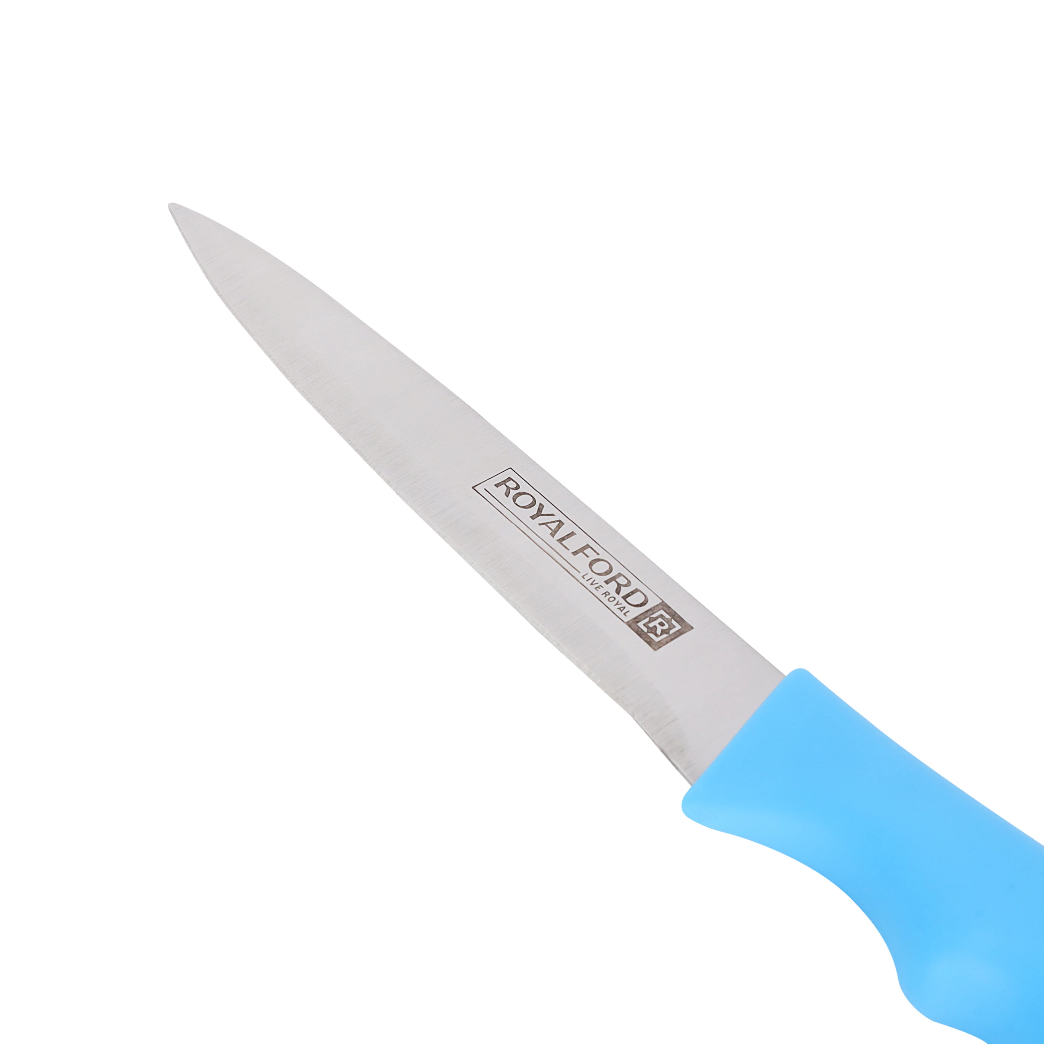 Royalford RF5387 Utility Knife Set | 3 Pieces Stainless Steel Kitchen Knives with Ergonomic Non-Slip Handles |  Multipurpose Cutting Knives for Fruits, Vegetables & Meat - Image 4