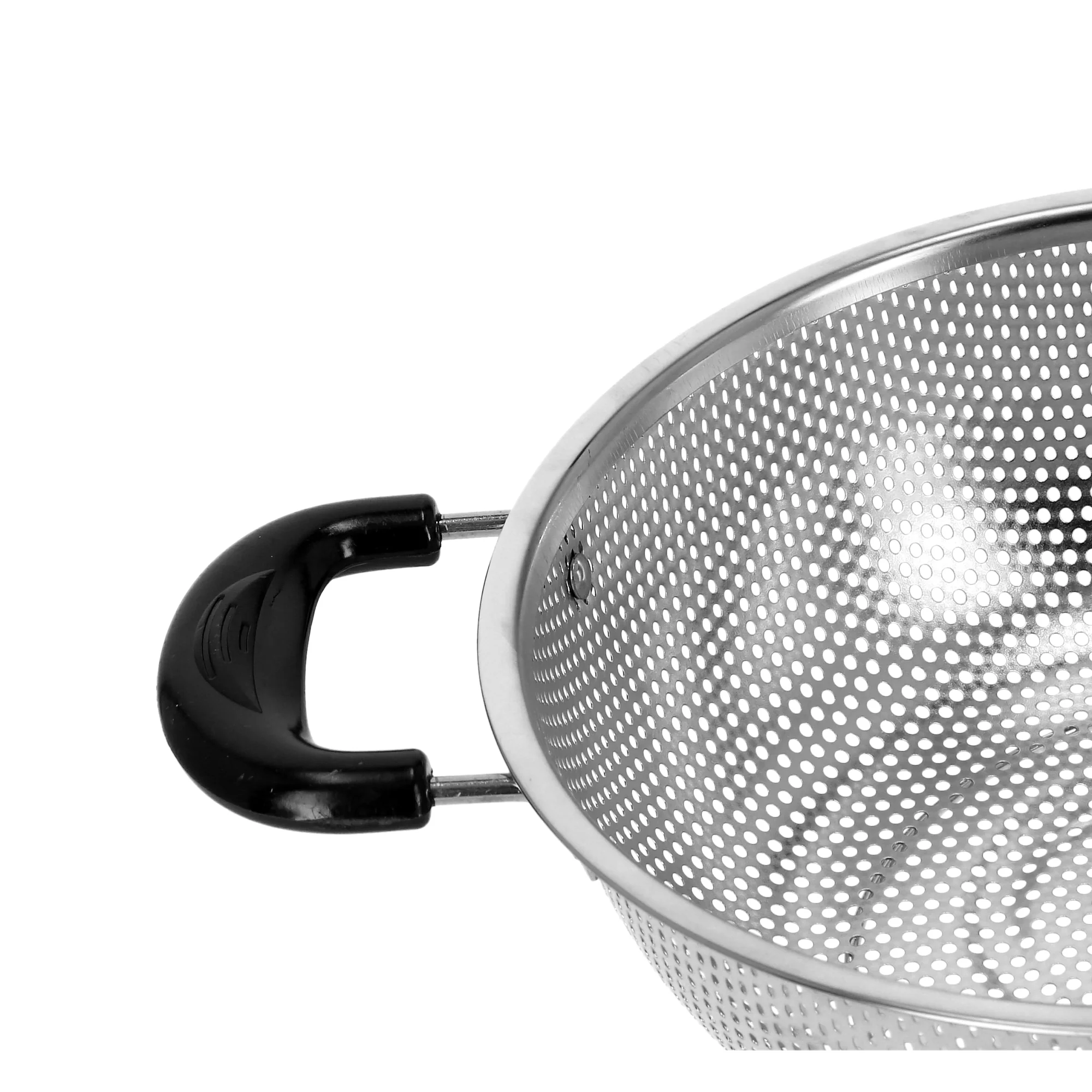 Royalford RF5402 Stainless Steel Fruit Basket with Handles | Durable Perforated Kitchen Colander for Washing Fruits, Vegetables & Pasta | Rust Resistant Strainer Bowl - Image 3