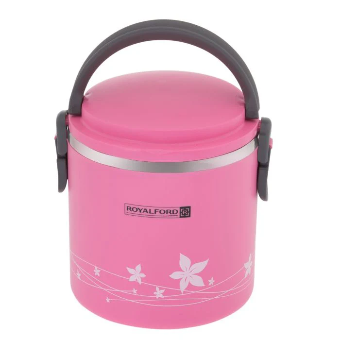 Royalford RF5650PN 2-in-1 Lunch Box 1.80L |  Stainless Steel Inner|  Leak-Proof Locking Lid|  Thermal Insulation & Durable Food Container for Office, School & Travel Use - Image 2