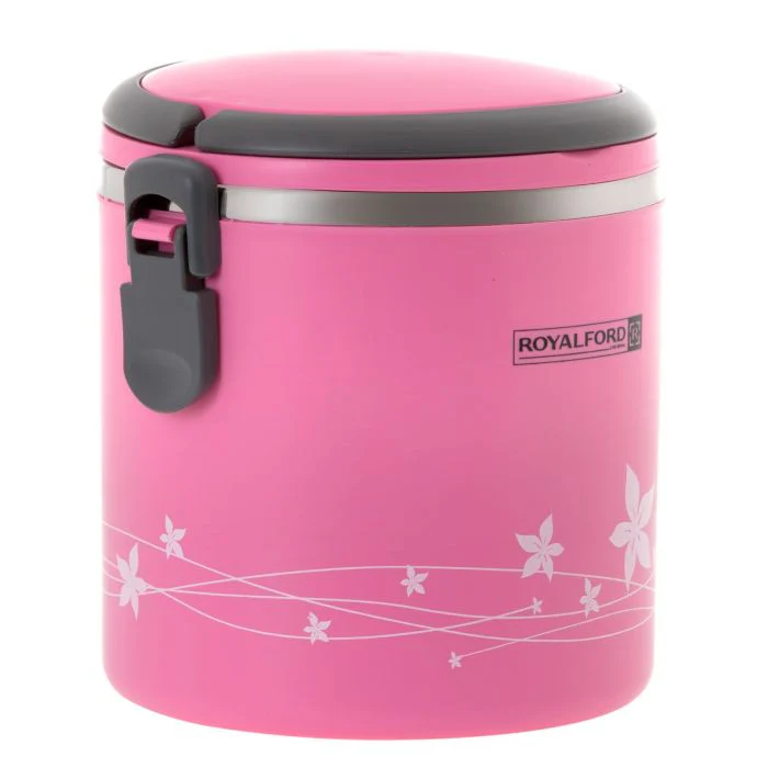 Royalford RF5650PN 2-in-1 Lunch Box 1.80L |  Stainless Steel Inner|  Leak-Proof Locking Lid|  Thermal Insulation & Durable Food Container for Office, School & Travel Use - Image 3