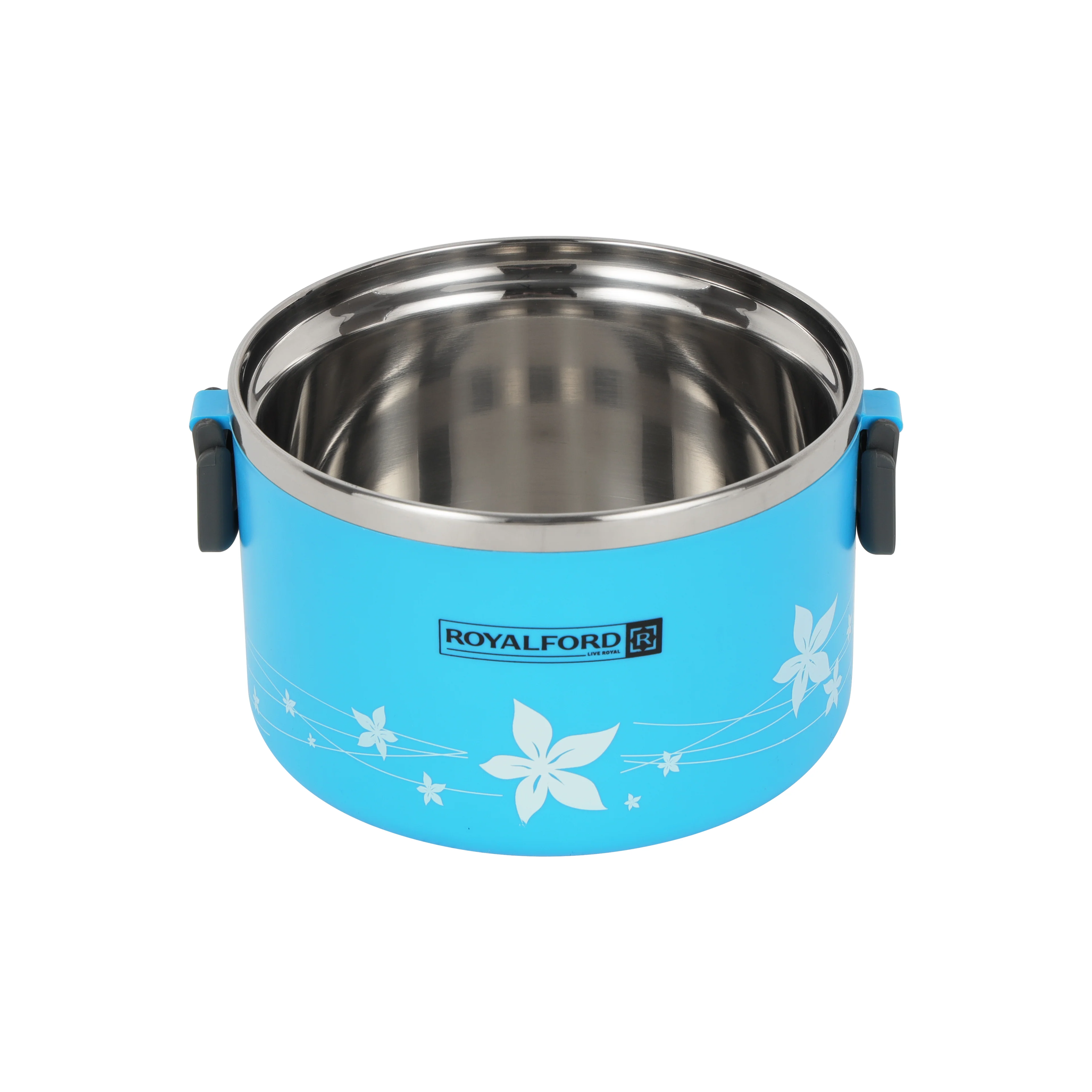 Royalford RF5651 2 in 1 Lunch Box 1.0L|Stainless Steel Inner Casing | BPA Free Food Grade Material | Super PU Insulated Leak Resistant Tiffin Box for School & Office Use - Image 5