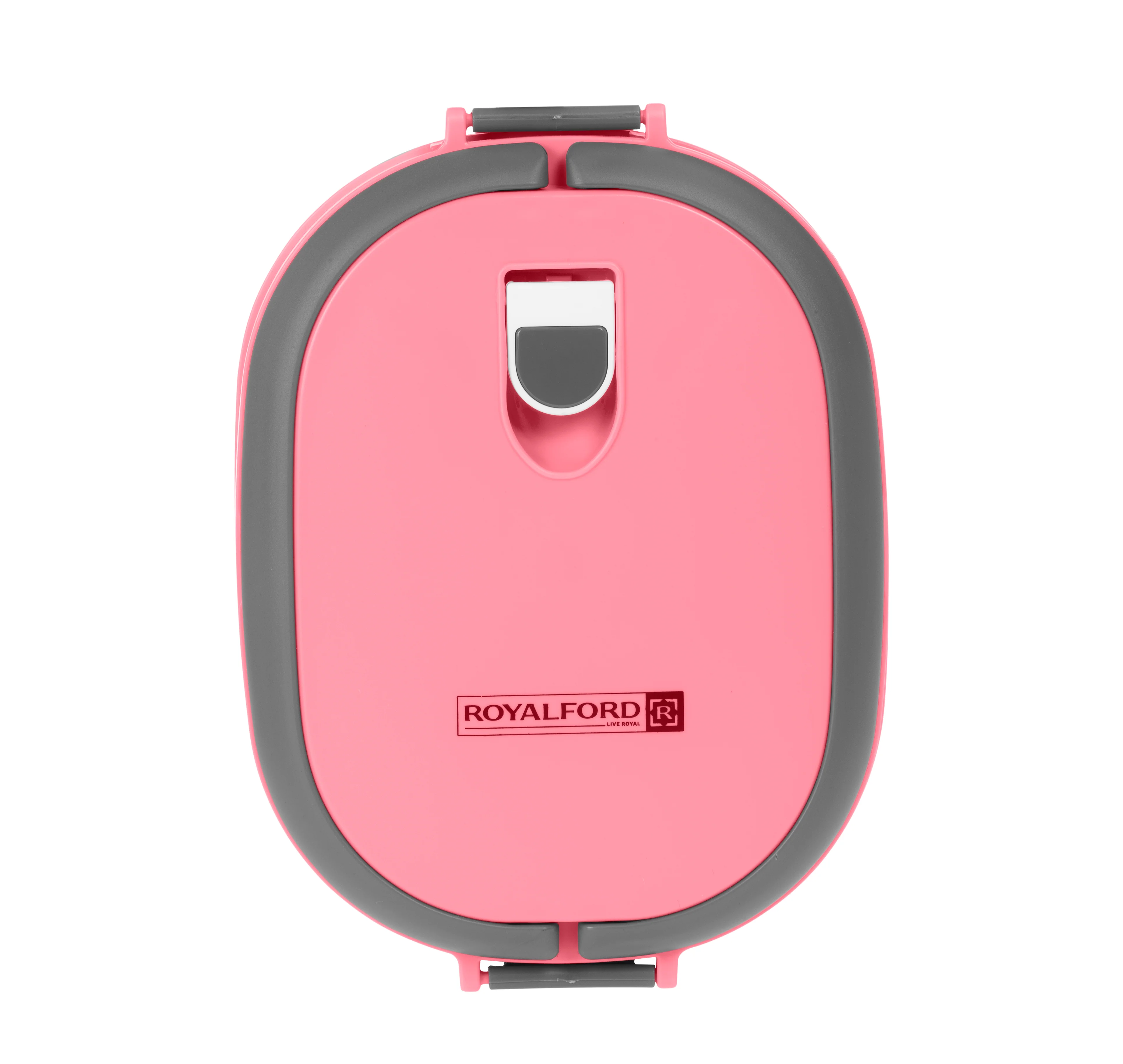 Royalford RF5652PN 900ml Square Lunch Box with Stainless Steel Inner |Vacuum Insulated Leak-Proof Food Container | Sealing Ring | Portable Handle | BPA Free & Food Grade - Image 2