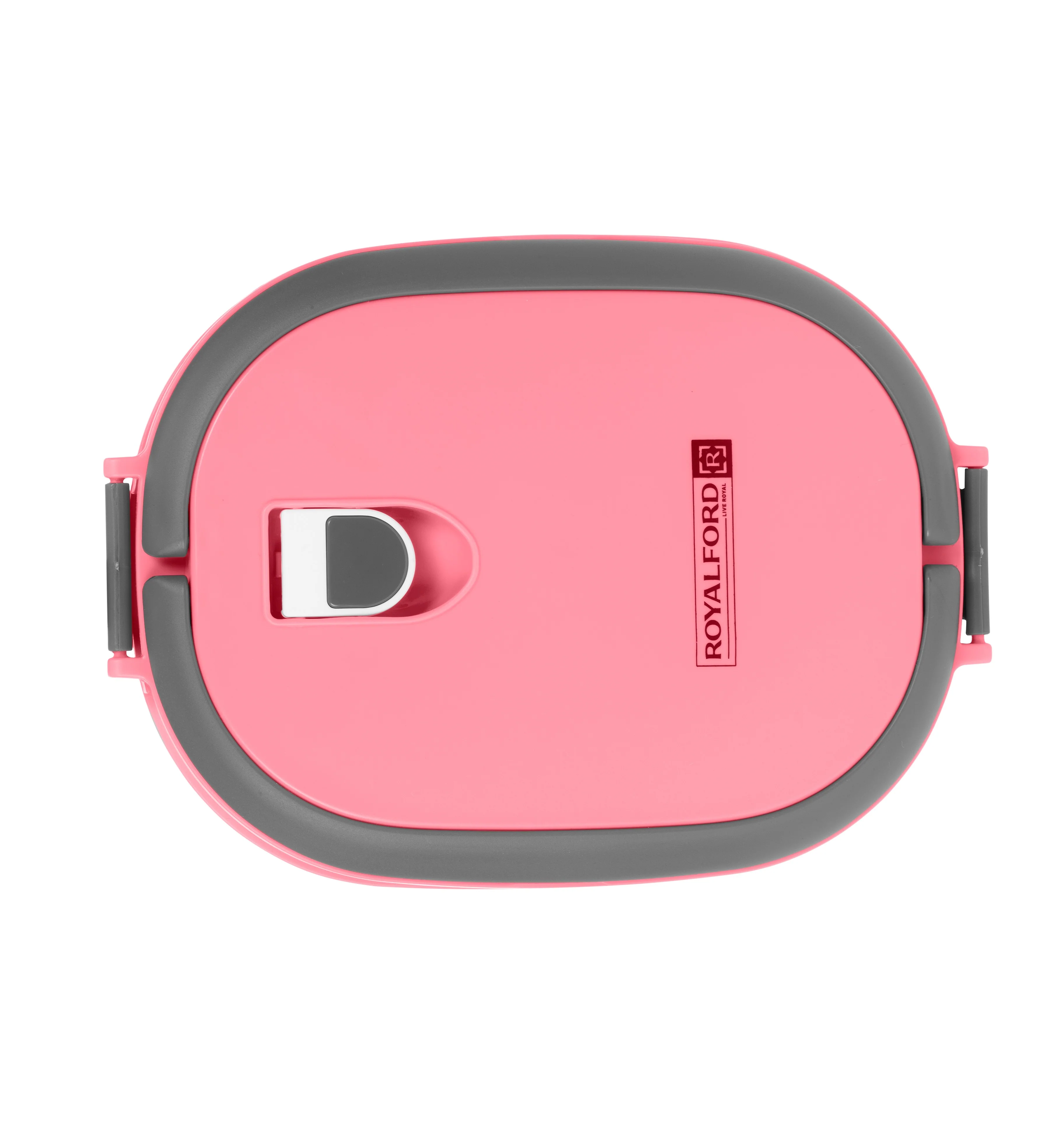 Royalford RF5652PN 900ml Square Lunch Box with Stainless Steel Inner |Vacuum Insulated Leak-Proof Food Container | Sealing Ring | Portable Handle | BPA Free & Food Grade - Image 3