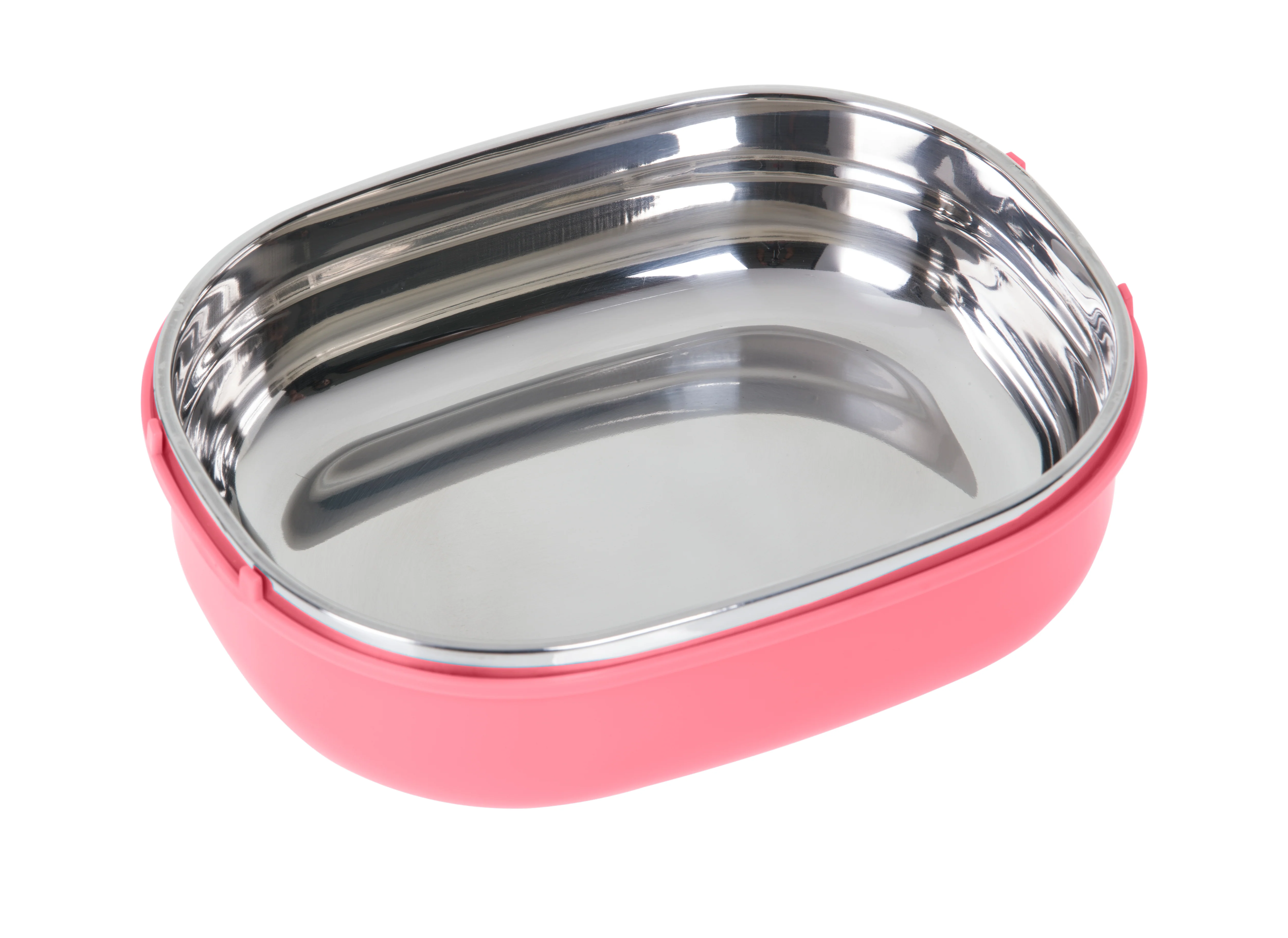 Royalford RF5652PN 900ml Square Lunch Box with Stainless Steel Inner |Vacuum Insulated Leak-Proof Food Container | Sealing Ring | Portable Handle | BPA Free & Food Grade - Image 4