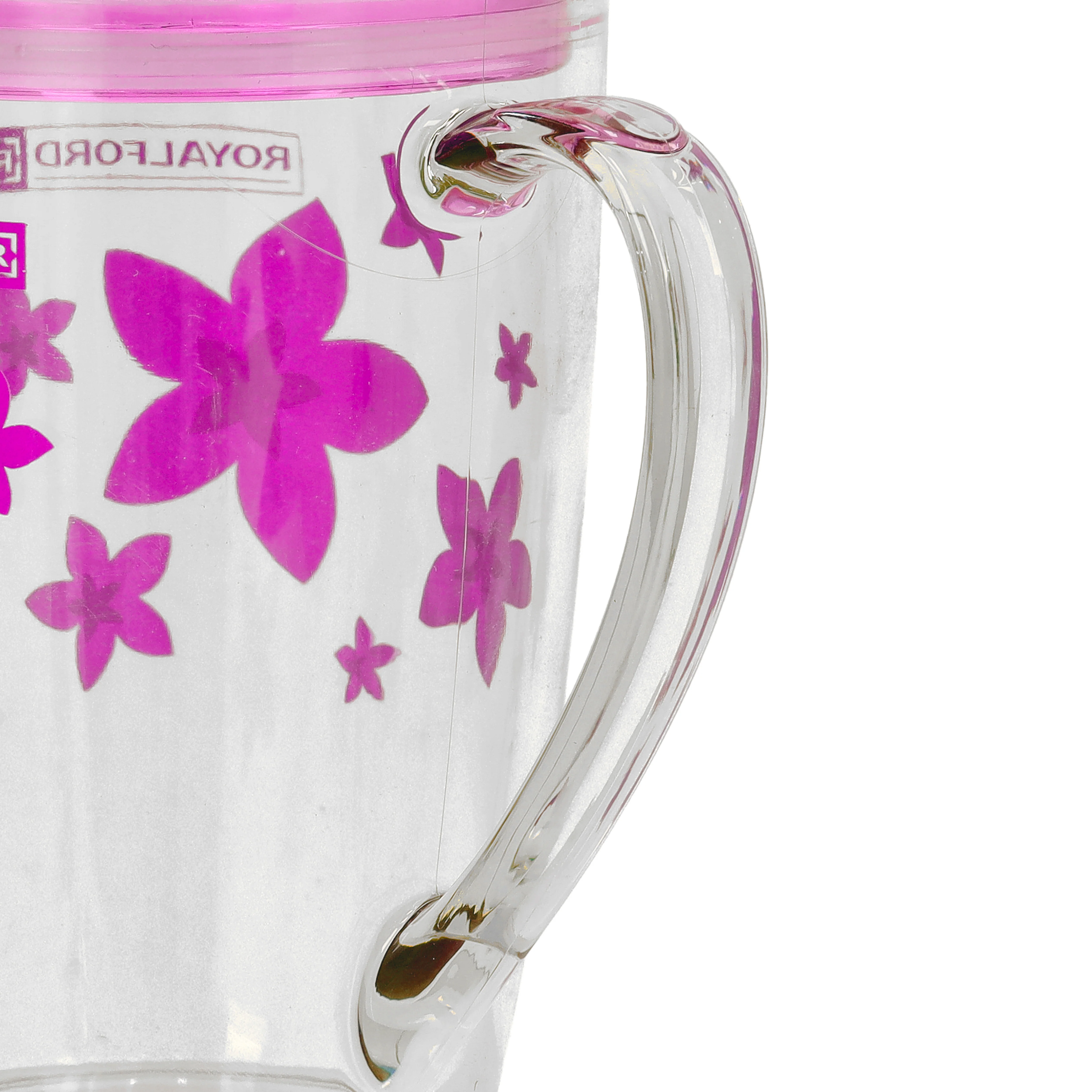 Royalford RF5656PN 350ml Water Cup with Lid| durable plastic build, ergonomic handle & secure lid to prevent spills| ideal for daily use at home, office or travel| - Image 5