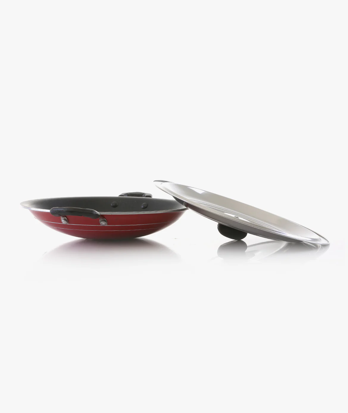 Royalford RF5758 Non Stick Appam Pan with Lid | Durable  Appam Maker | Easy Grip Bakelite Handles | Compatible with Gas, Hot Plate, Ceramic and Halogen Cooktops - Image 4