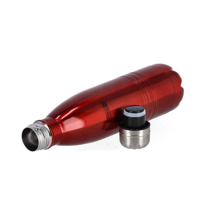Royalford RF5769 500ml Double Wall Stainless Steel Vacuum Bottle - Stainless Steel Flask & Water Bottle - Hot & Cold Leak-Resistant Sports Drink Bottle - High-Quality Vacuum Insulation Bottle for Indoor Outdoor Use - Image 3