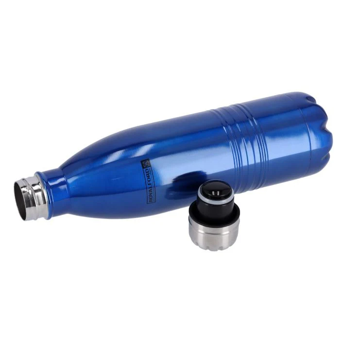 Royalford RF5770BL Stainless Steel Vacuum Bottle 750ml | Double Wall Hot & Cold Insulated Water Bottle with Leak-Resistant Lid | Perfect for Office, Travel & Daily Use - Image 3