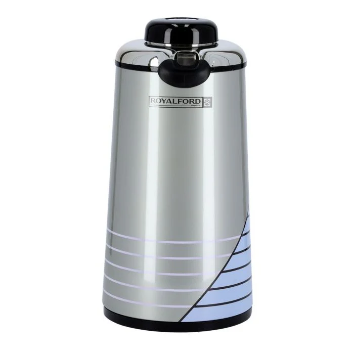 Royalford RF5785 Vacuum Flask 1600ML 54oz | Double Wall Insulated Thermos | 14 Hours Hot & 36 Hours Cold |Asbestos Free Pink Glass Inner | Ideal for Home Office & Travel