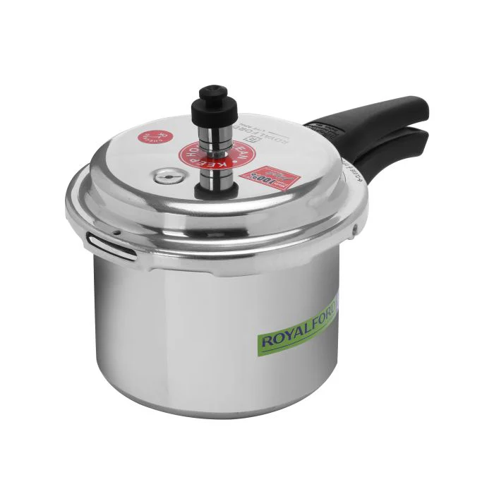 Royalford RF5801 3 Litre Pressure Cooker | Induction Base | Durable Aluminium Body| Uniform Heating | Safety Valve | Free Gasket | Ergonomic Heat-Resistant Handle - Image 3
