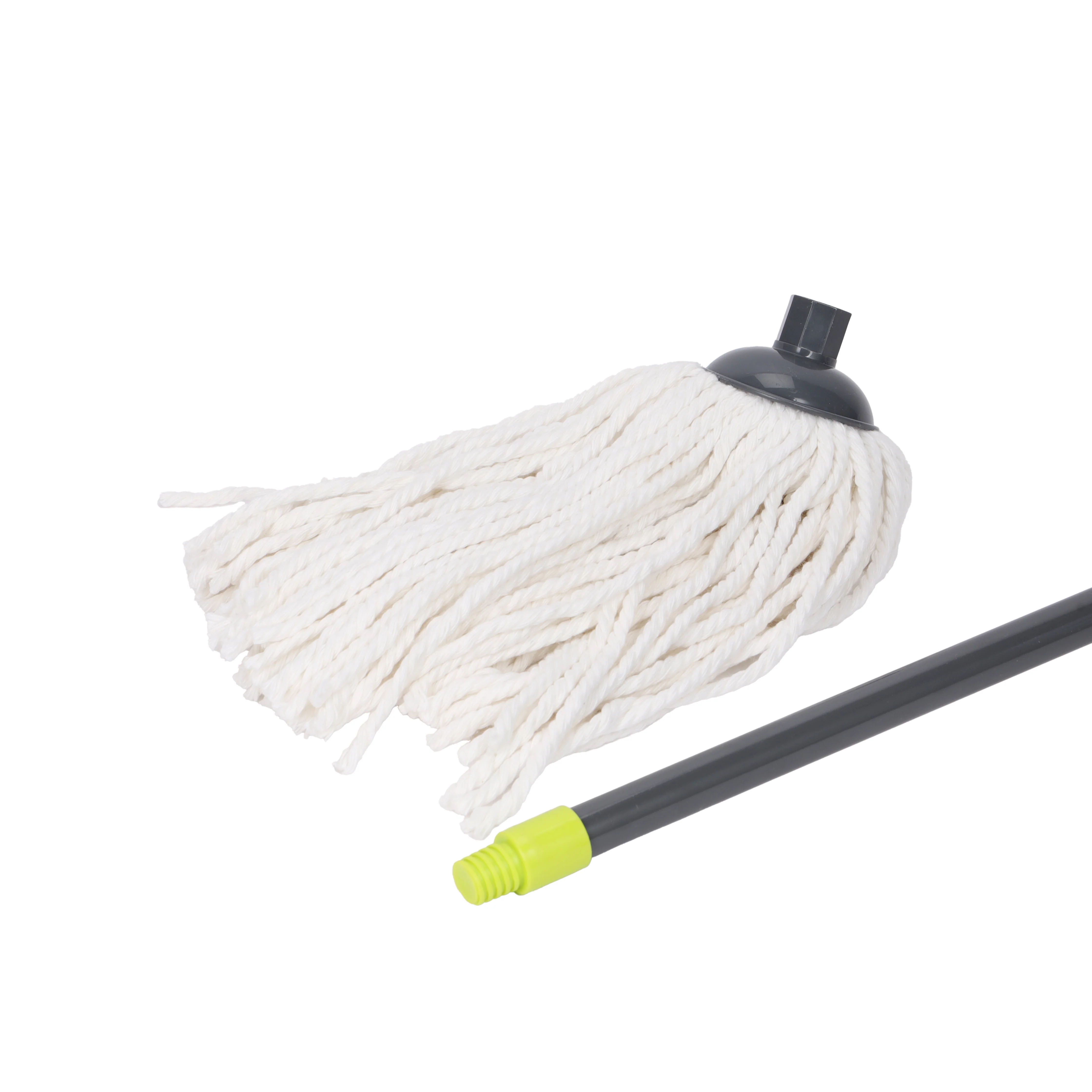 Royalford RF5829GR Hy-Sorb Cotton String Mop 135cm | Super Absorbent Cotton Thread Floor Mop | Long Steel Handle for Tile, Marble, Wood & Multi-Surface Cleaning - Image 3