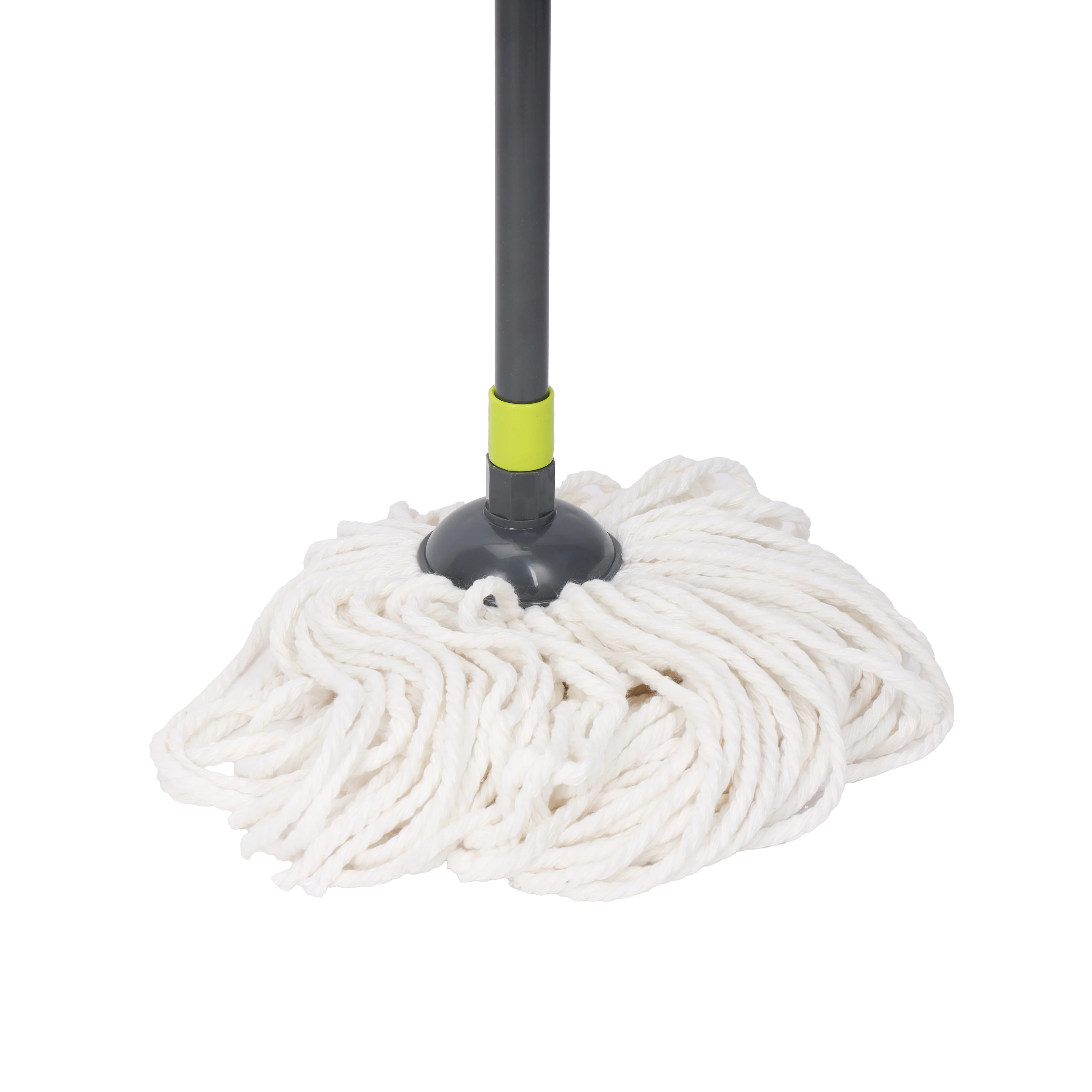 Royalford RF5829GR Hy-Sorb Cotton String Mop 135cm | Super Absorbent Cotton Thread Floor Mop | Long Steel Handle for Tile, Marble, Wood & Multi-Surface Cleaning - Image 4