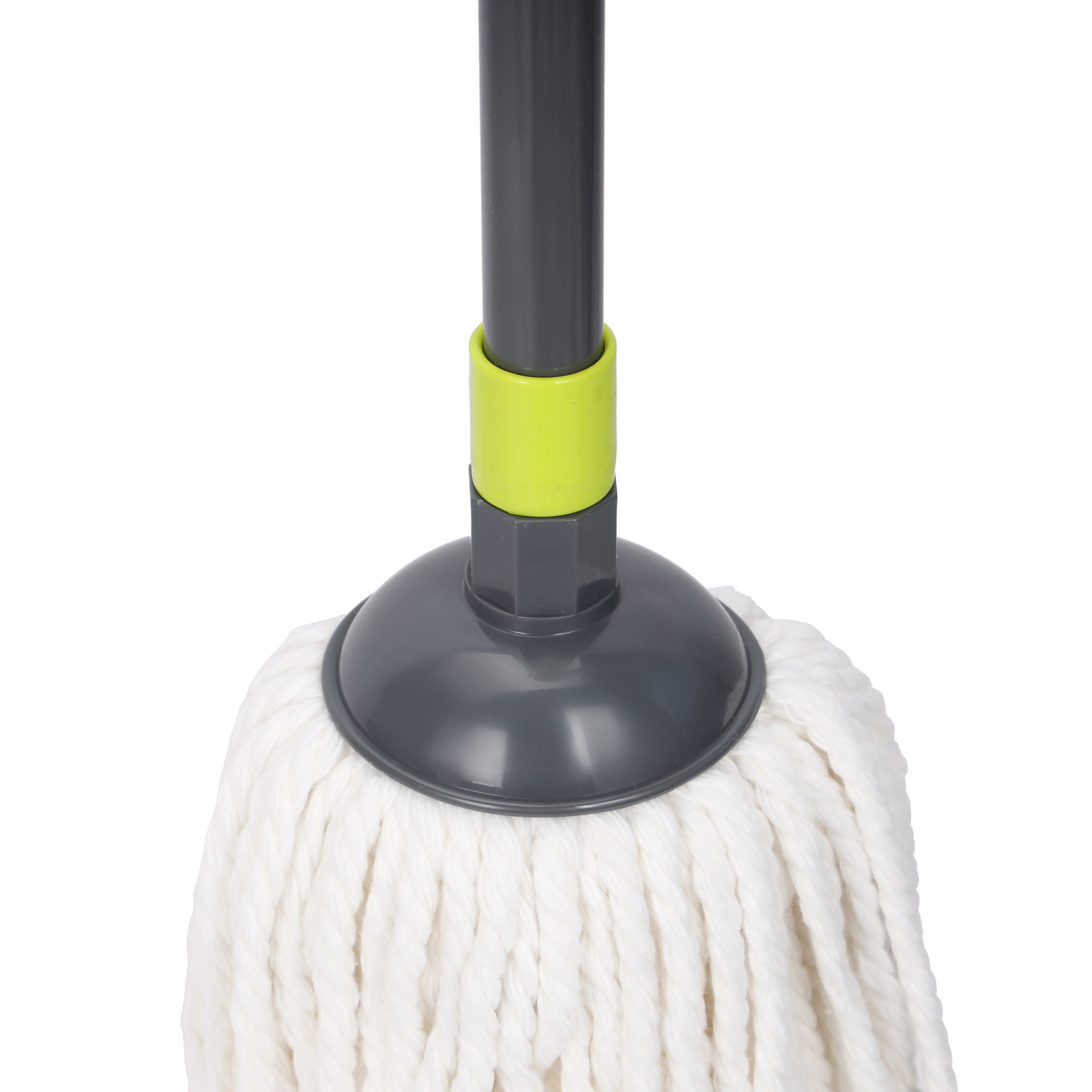 Royalford RF5829GR Hy-Sorb Cotton String Mop 135cm | Super Absorbent Cotton Thread Floor Mop | Long Steel Handle for Tile, Marble, Wood & Multi-Surface Cleaning - Image 5