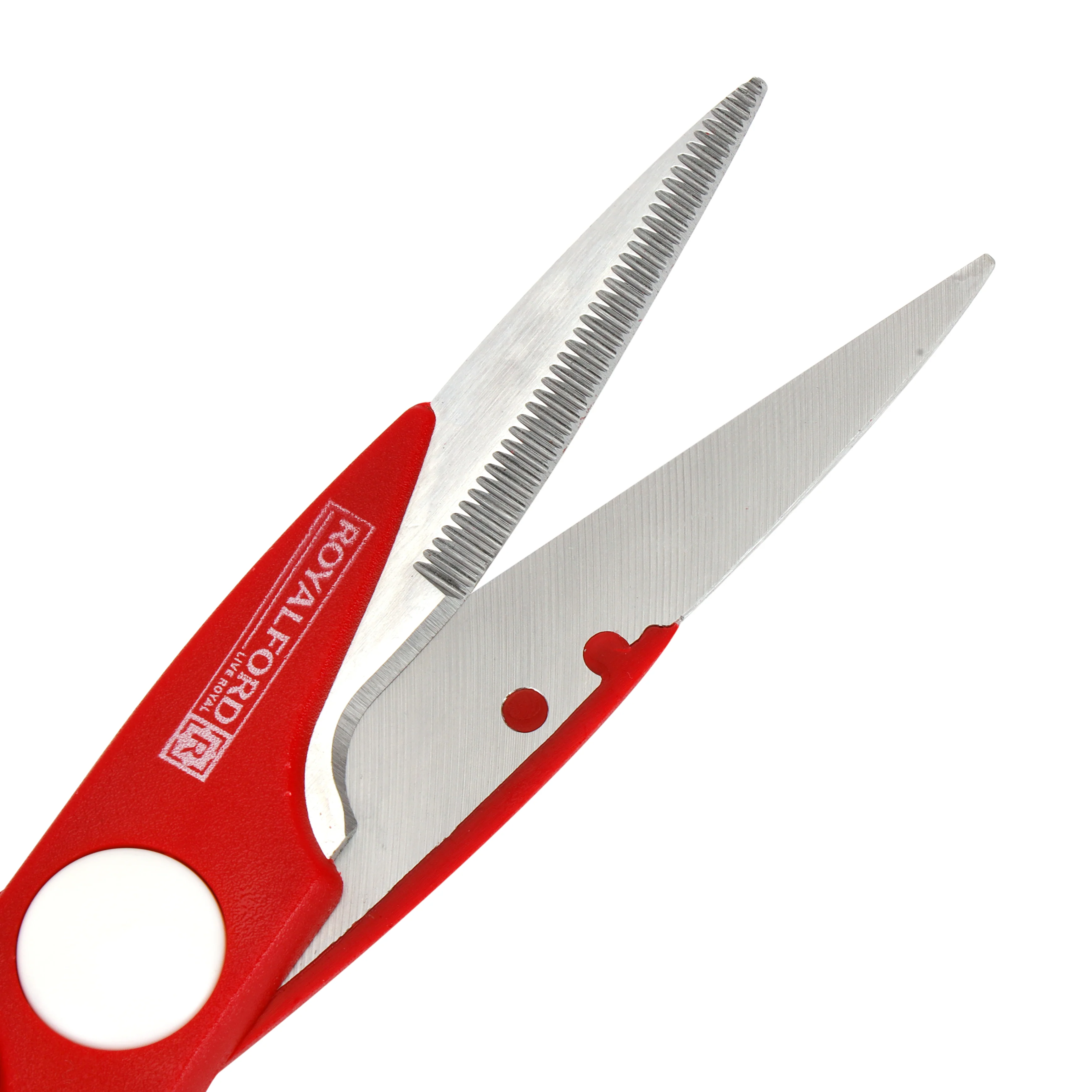 Royalford RF5839 kitchen scissors| stainless steel blades with ergonomic grip and multipurpose design| ideal for cutting meat, vegetables, herbs, packaging and more use| - Image 4