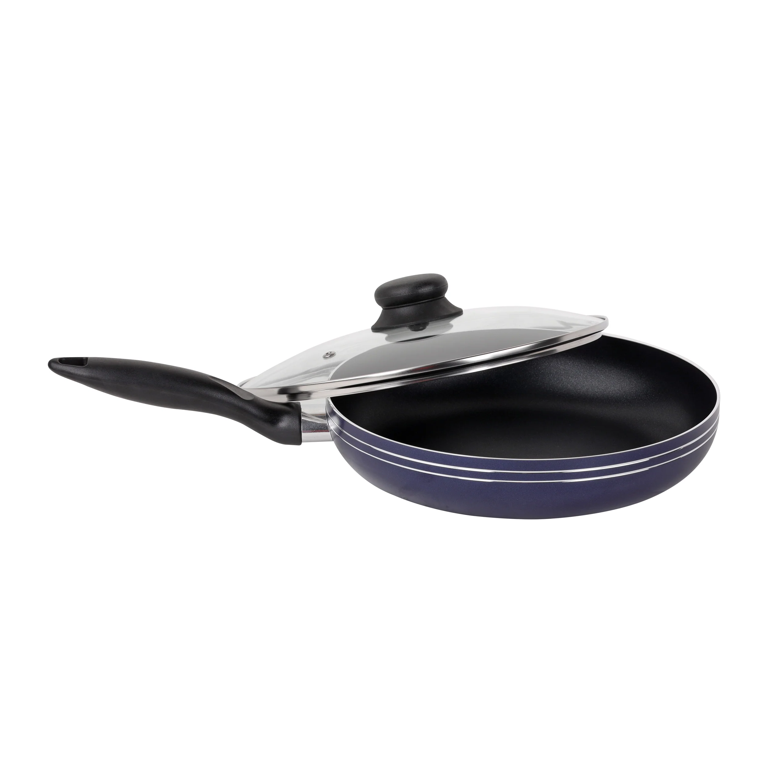 Royalford RF5858 12 Pcs Non Stick Cookware Set with Lids Frypans Saucepans and Nylon Utensils | Dishwasher Safe | Compatible with Gas, Electric, and Halogen Stoves - Image 4